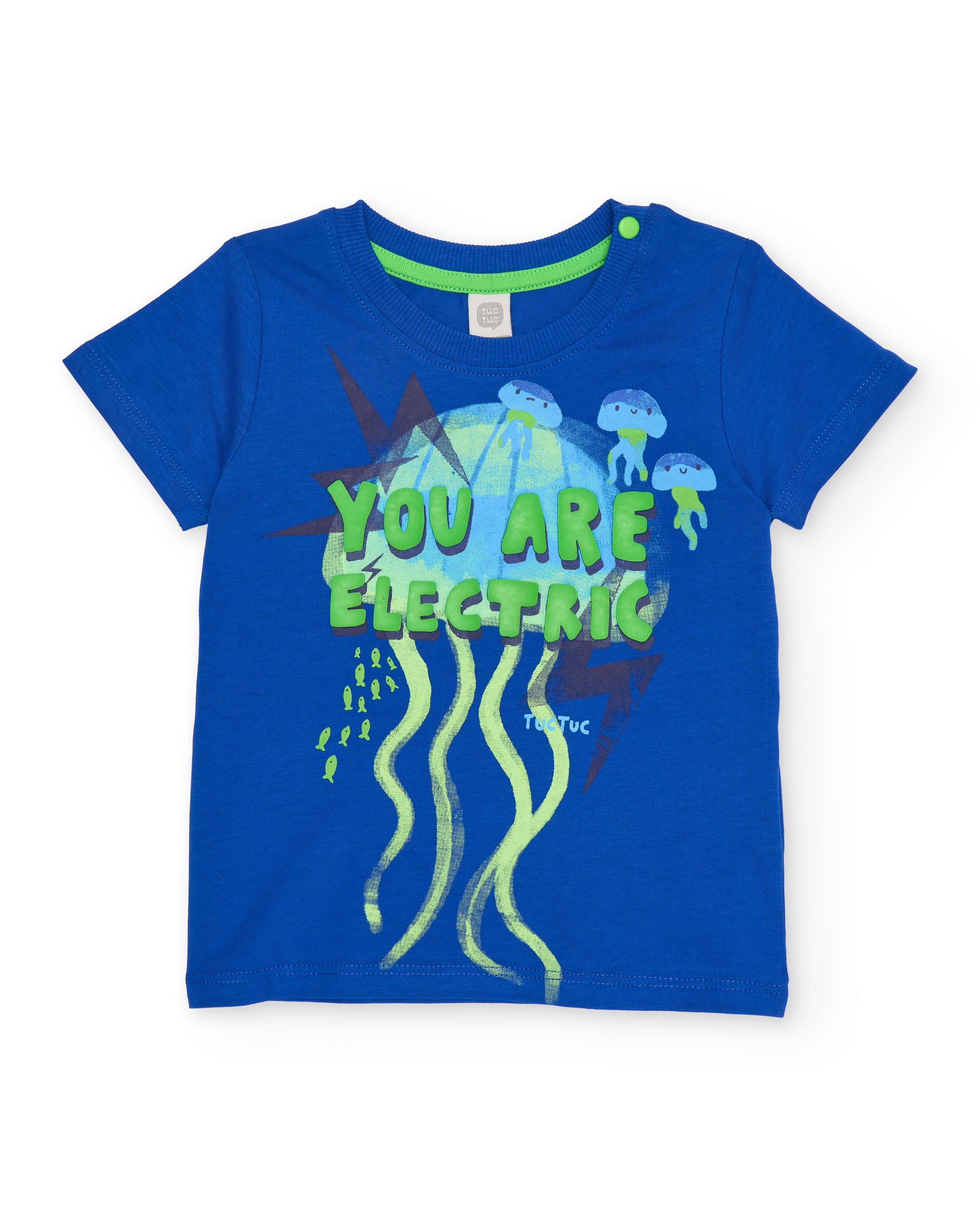 TucTuc Magliette t-shirt bambino blu stampa medusa
