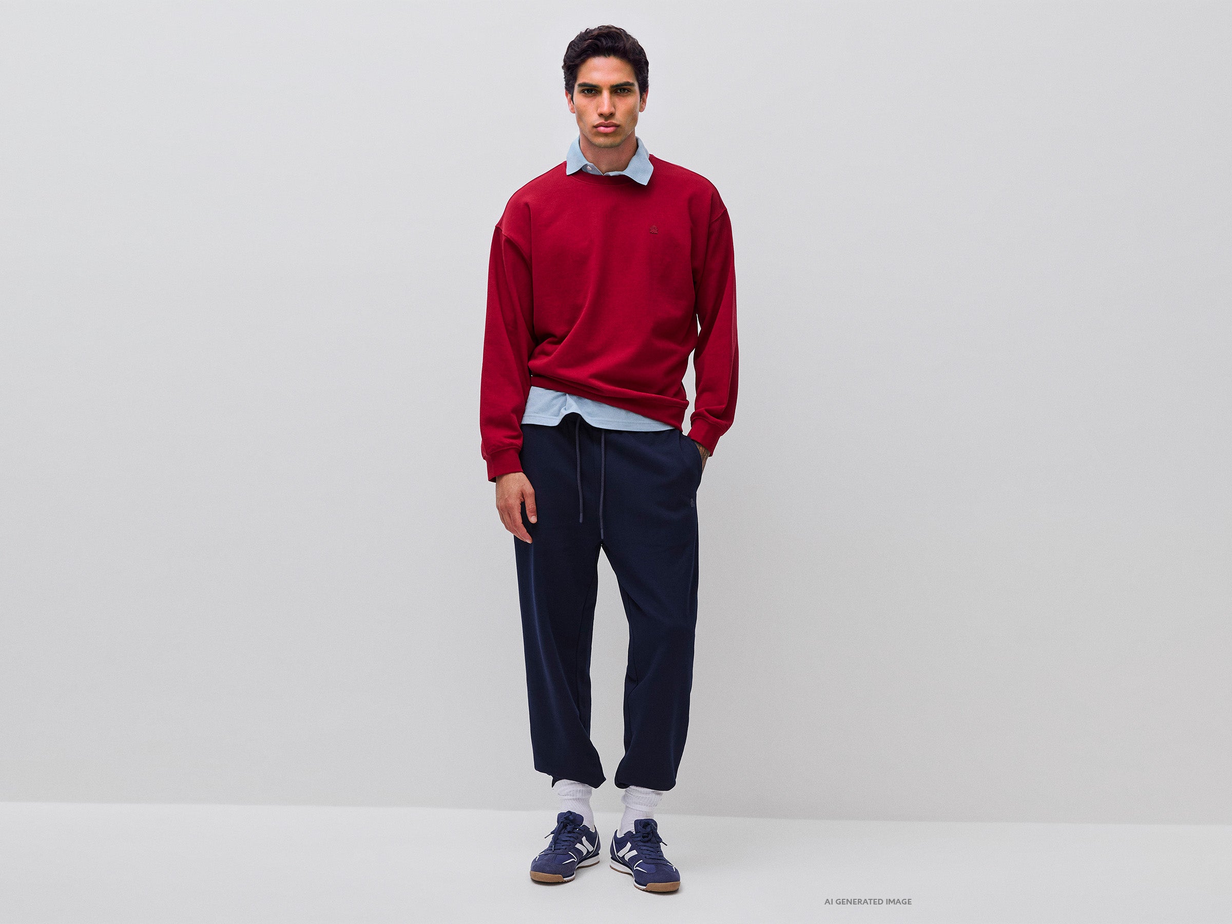 United Colors of Benetton Closed felpa girocollo cotone bio