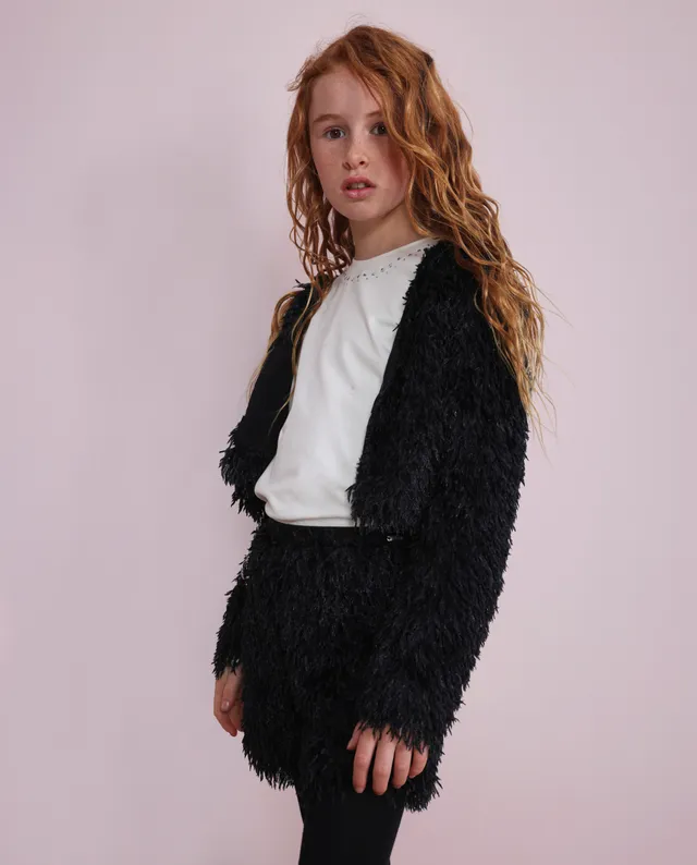 TucTuc Magliette maglia bambina bianco scollo brillanti