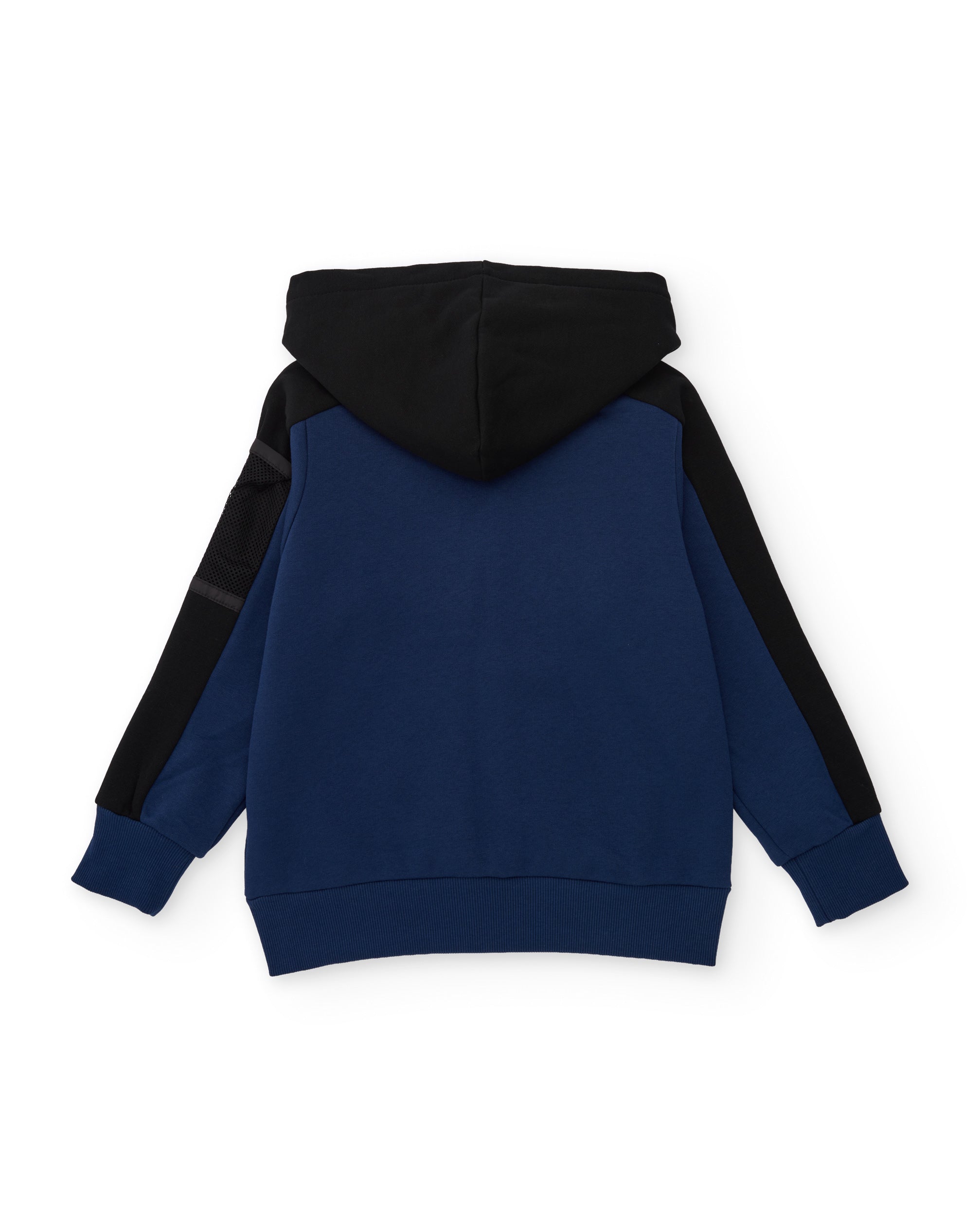 TucTuc Felpe Felpa Bambino Cappuccio Zip Blu Marino Cotone