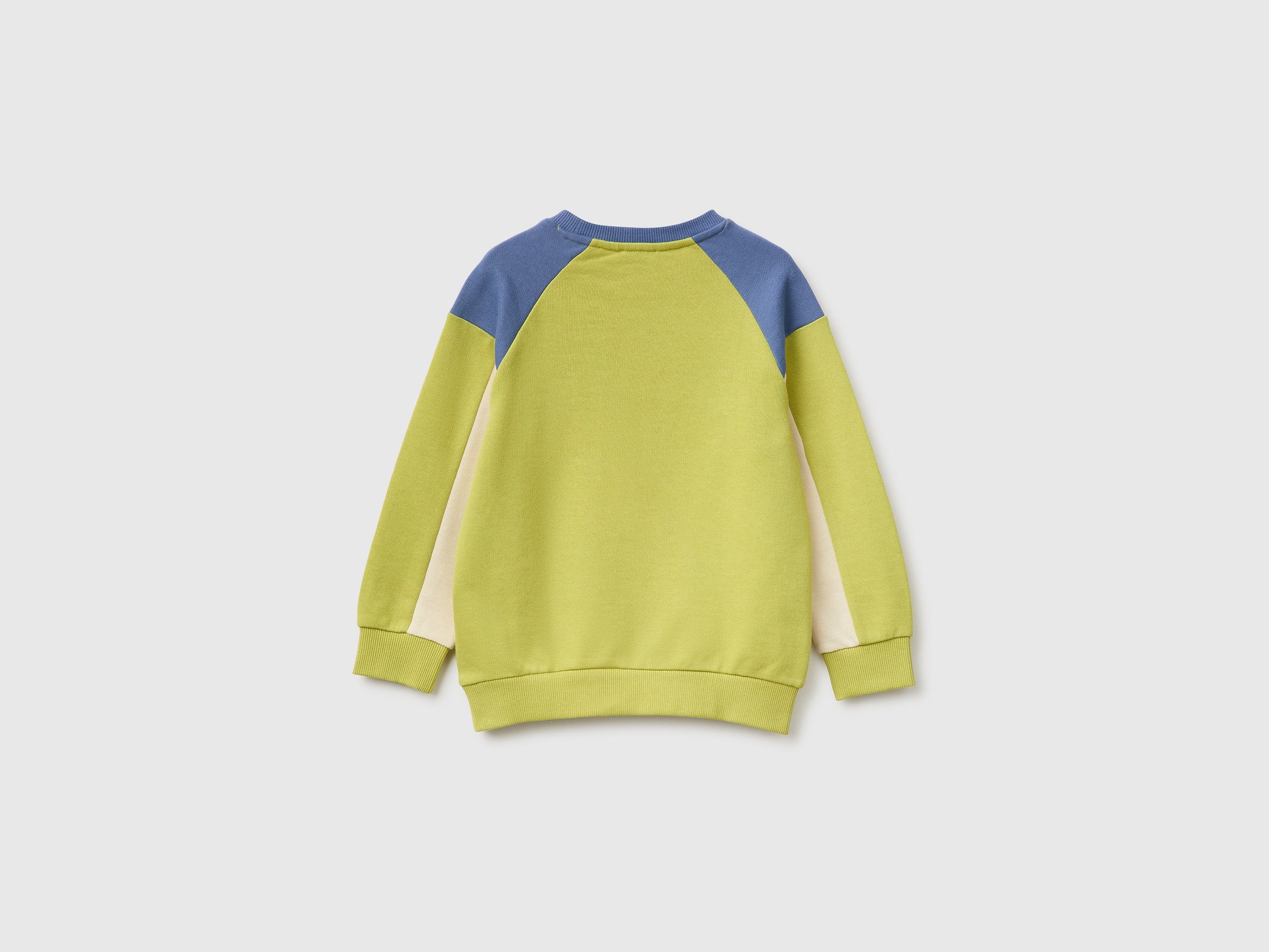 Benetton felpa color block cotone bio bimbo 104