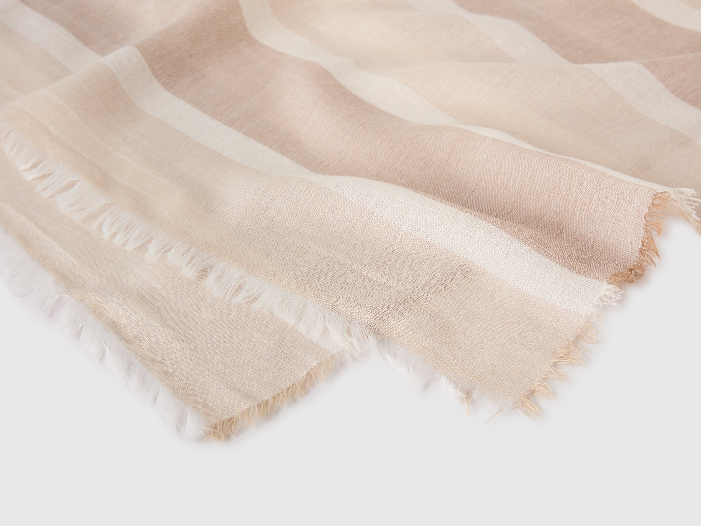 United Colors of Benetton Striped Scarf sciarpa a righe OS viscosa cotone