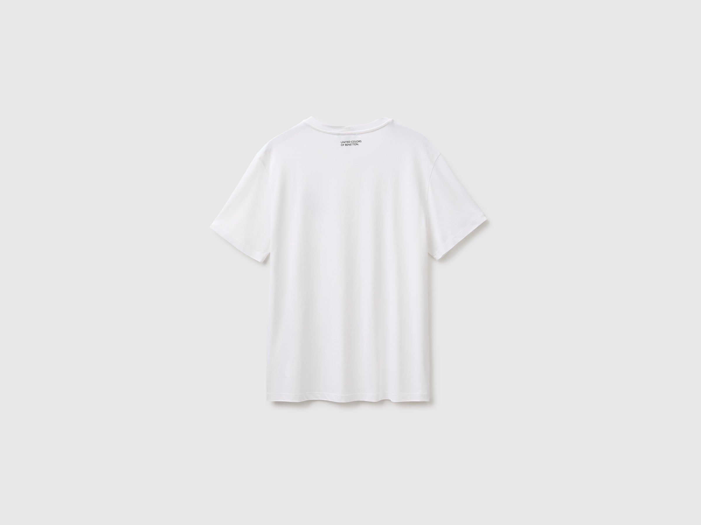 United Colors of Benetton T-shirt logo regular fit M cotone bio