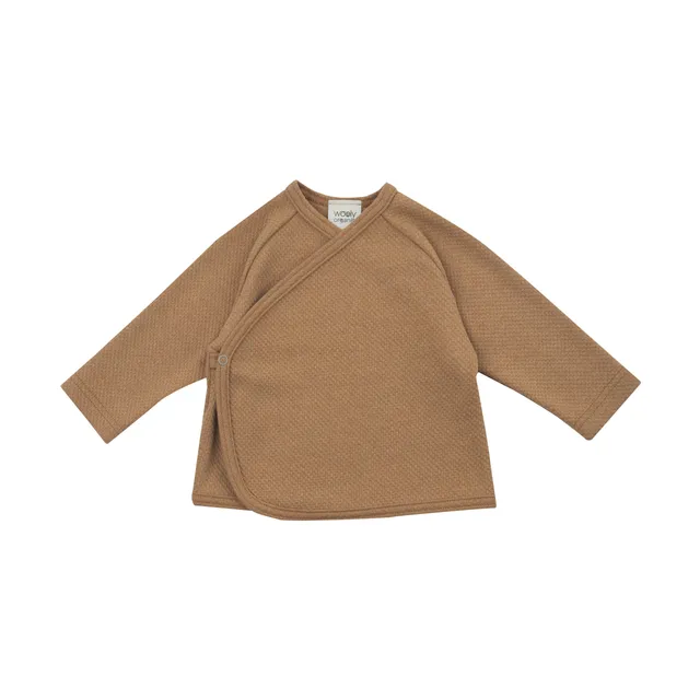 Woolly Organic Wrap Jacket Noos giacca neonato cotone organico