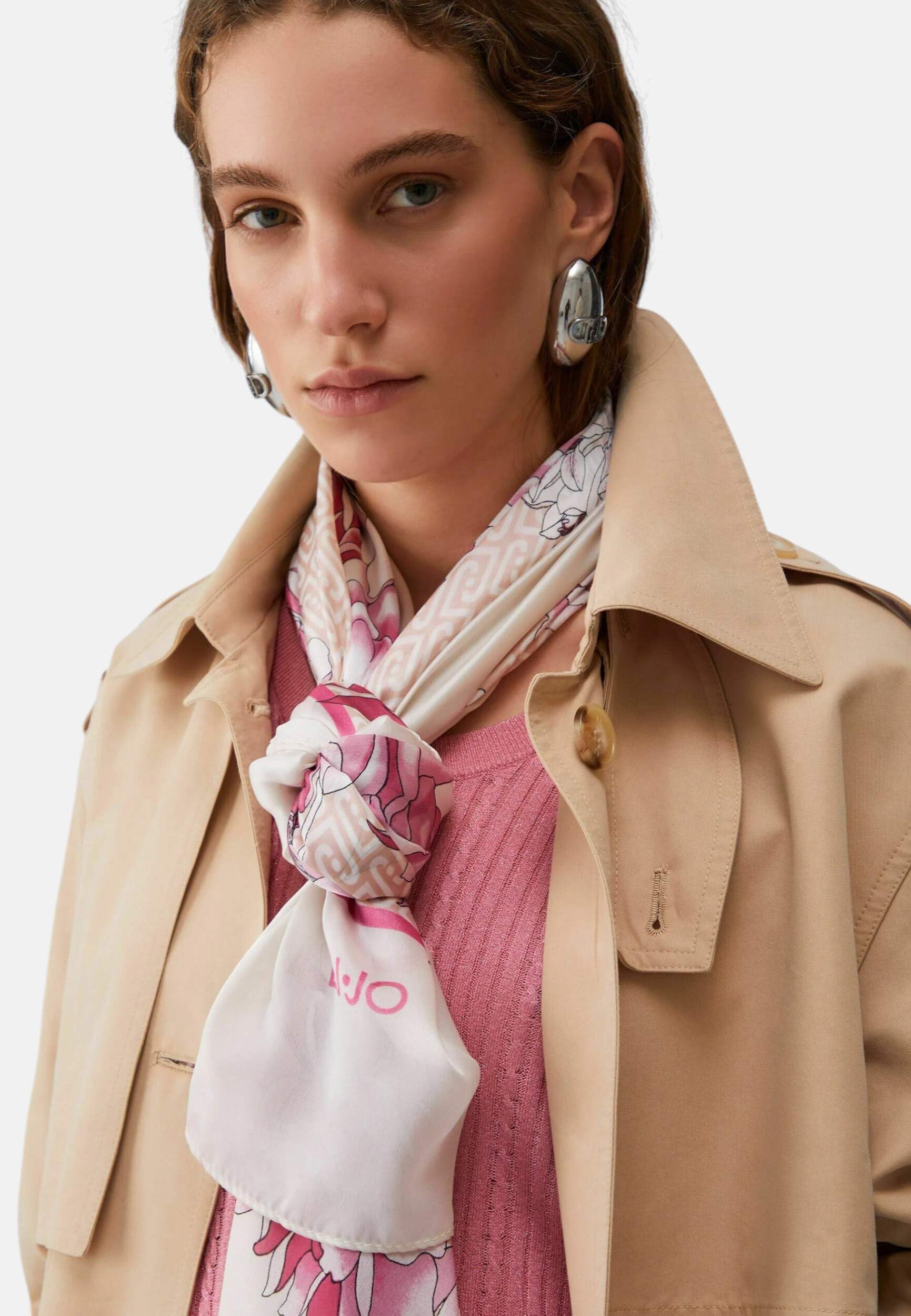 Liu Jo Foulard Grande Fiori 120x120 Poliestere