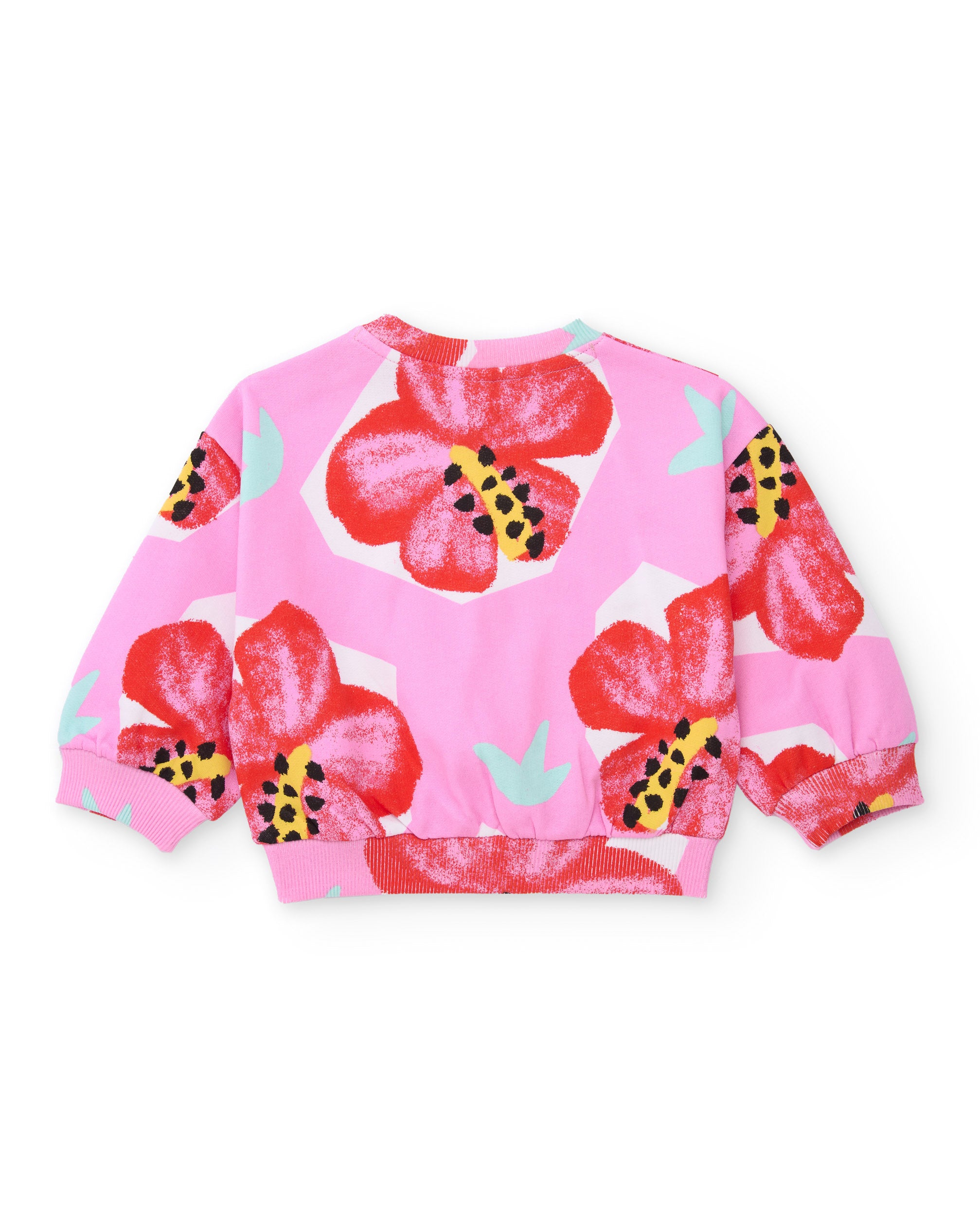 TucTuc Felpe Felpa Bambina Floreale Rosa