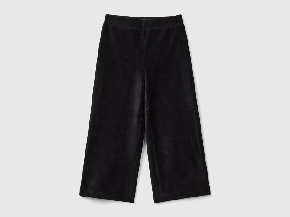 United Colors of Benetton pantaloni ciniglia bimba gamba larga