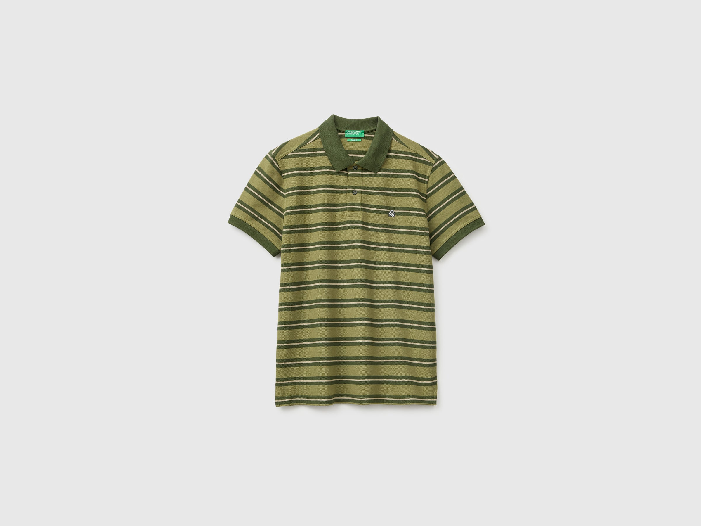 United Colors of Benetton Polo a righe taglia M in cotone biologico