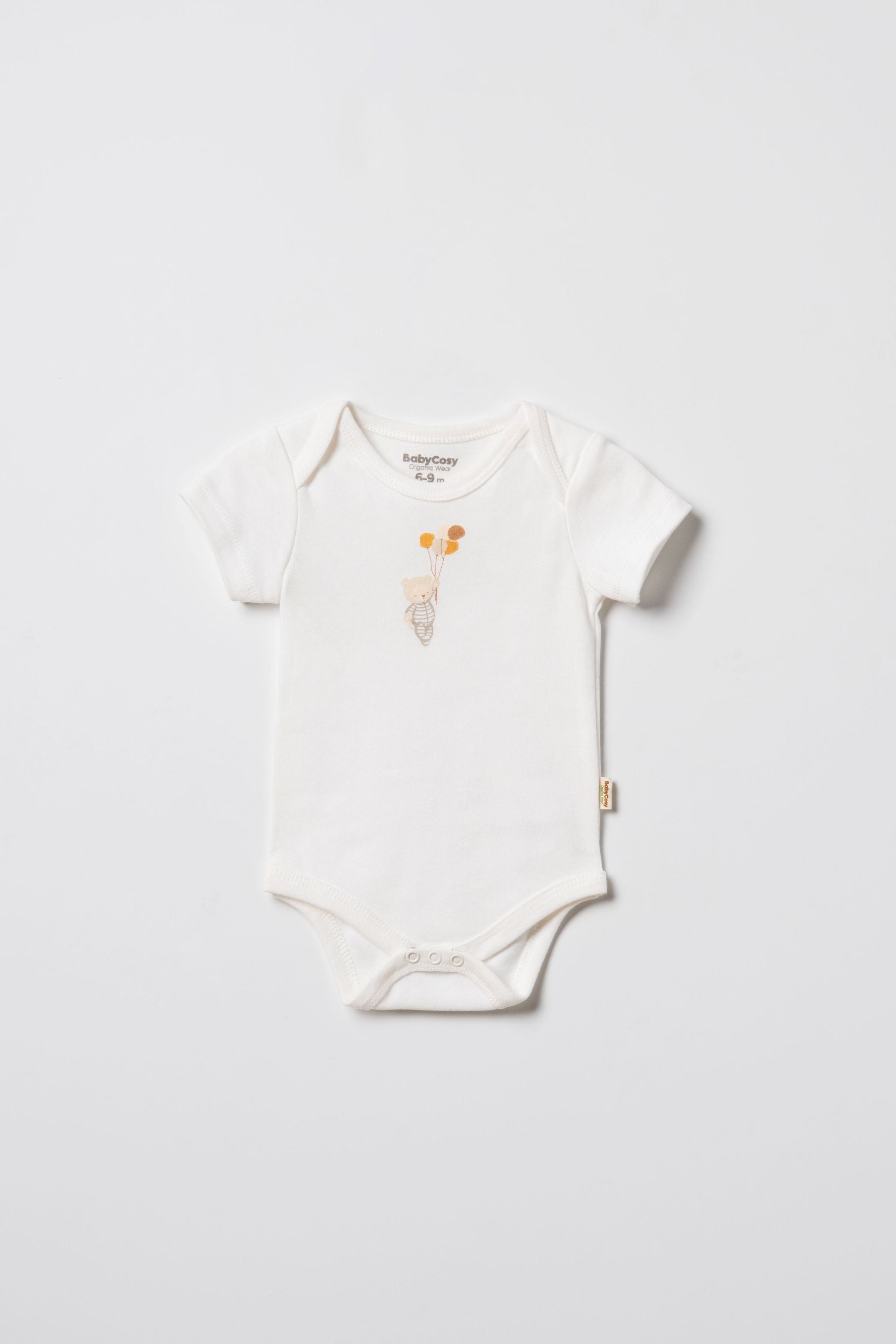 Kokarcia Babycosy Organic Set 2 Body Maniche Corte Cotone