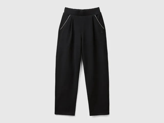 United Colors of Benetton Pantaloni Tuta Cotone applique gioiello M