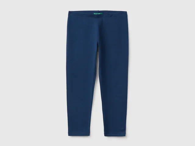 United Colors of Benetton leggings cotone stretch logo bambina