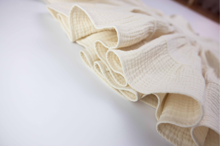 Pamboo Muslin Dress abito bambina mussola manica lunga cotone