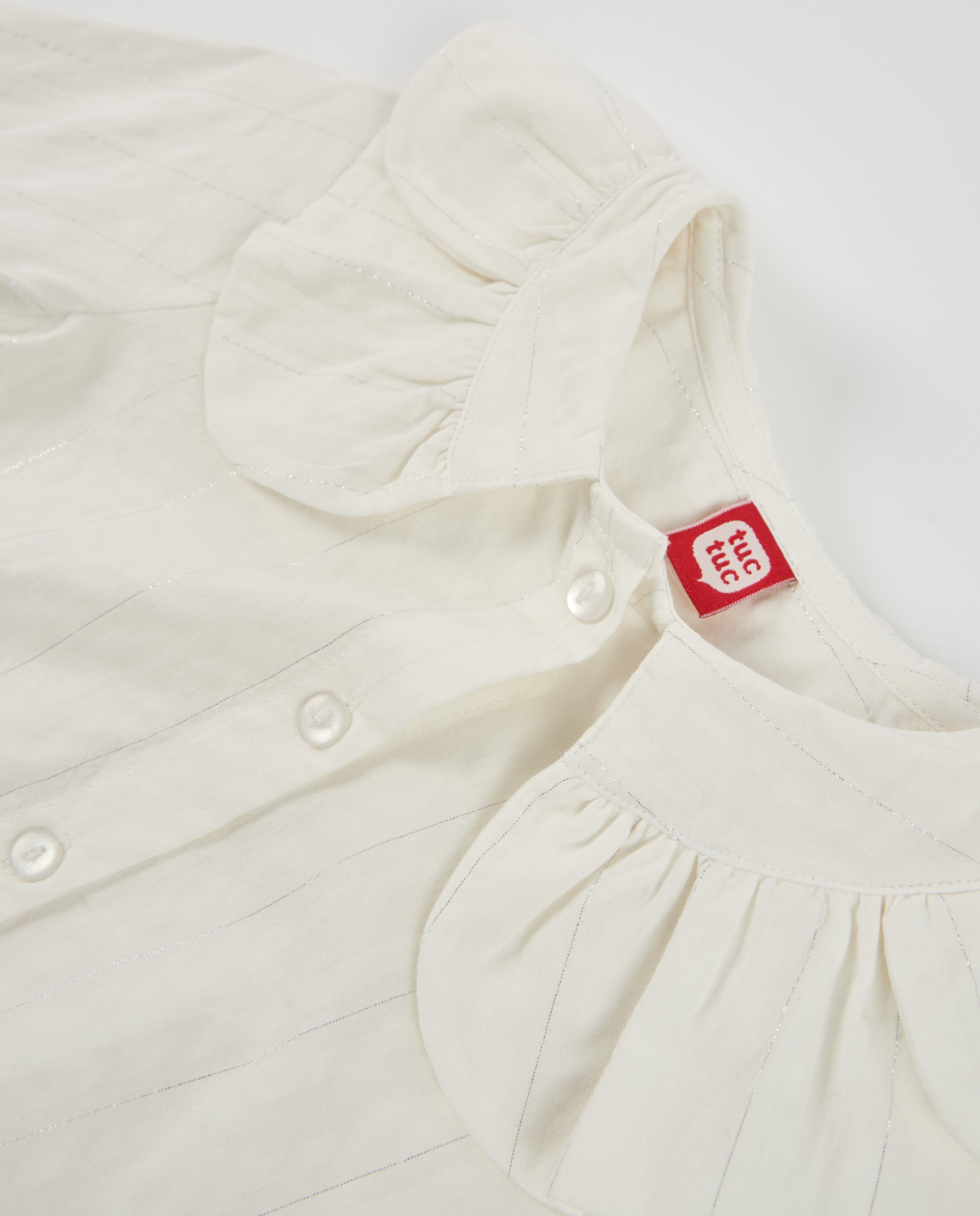 TucTuc Camicette blusa bianca colletto Peter Pan