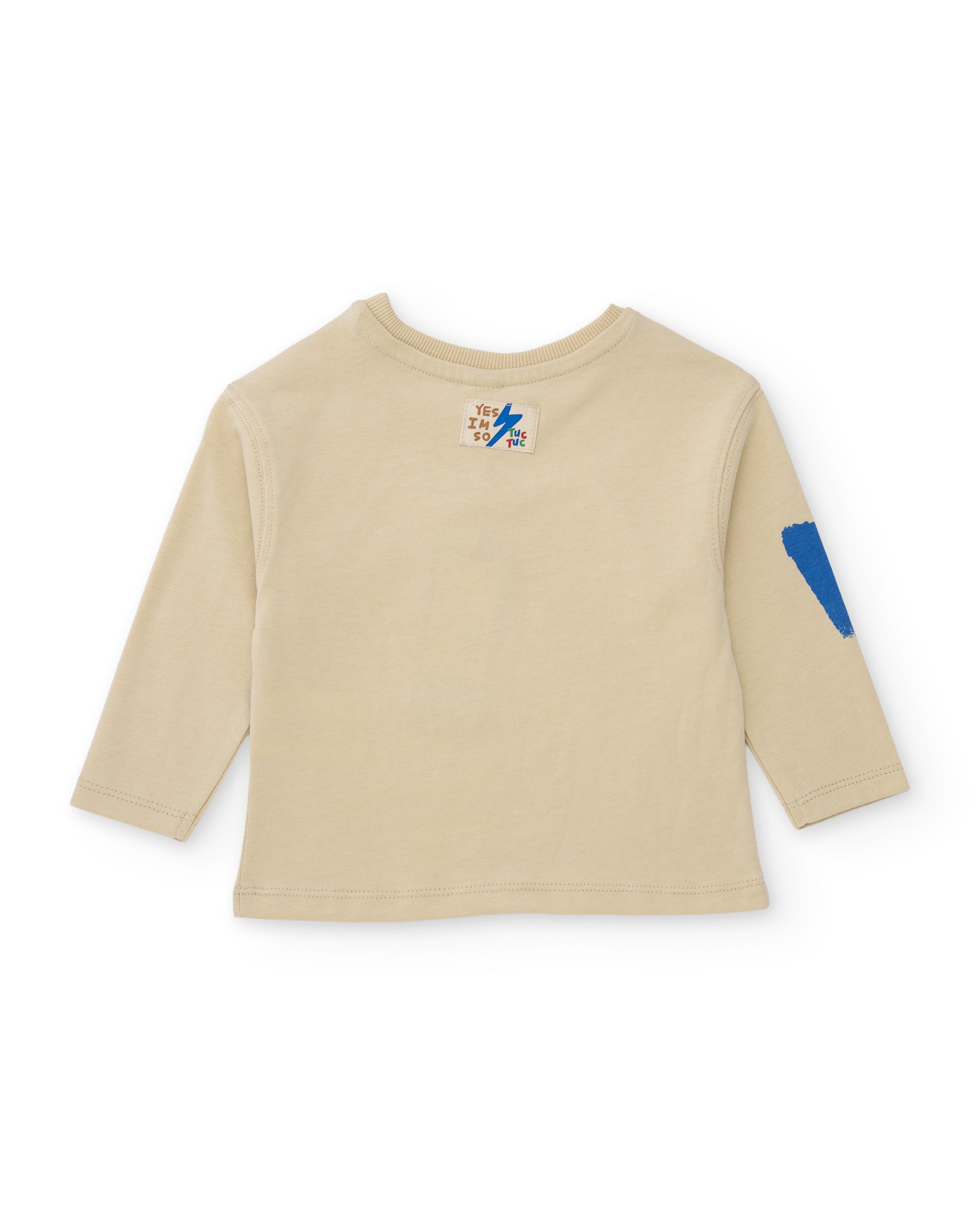 TucTuc Magliette Maglia Crudo Maniche Lunghe Cotone