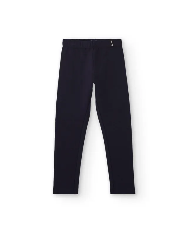 TucTuc Leggings bambina leggings navy blu marino elastico