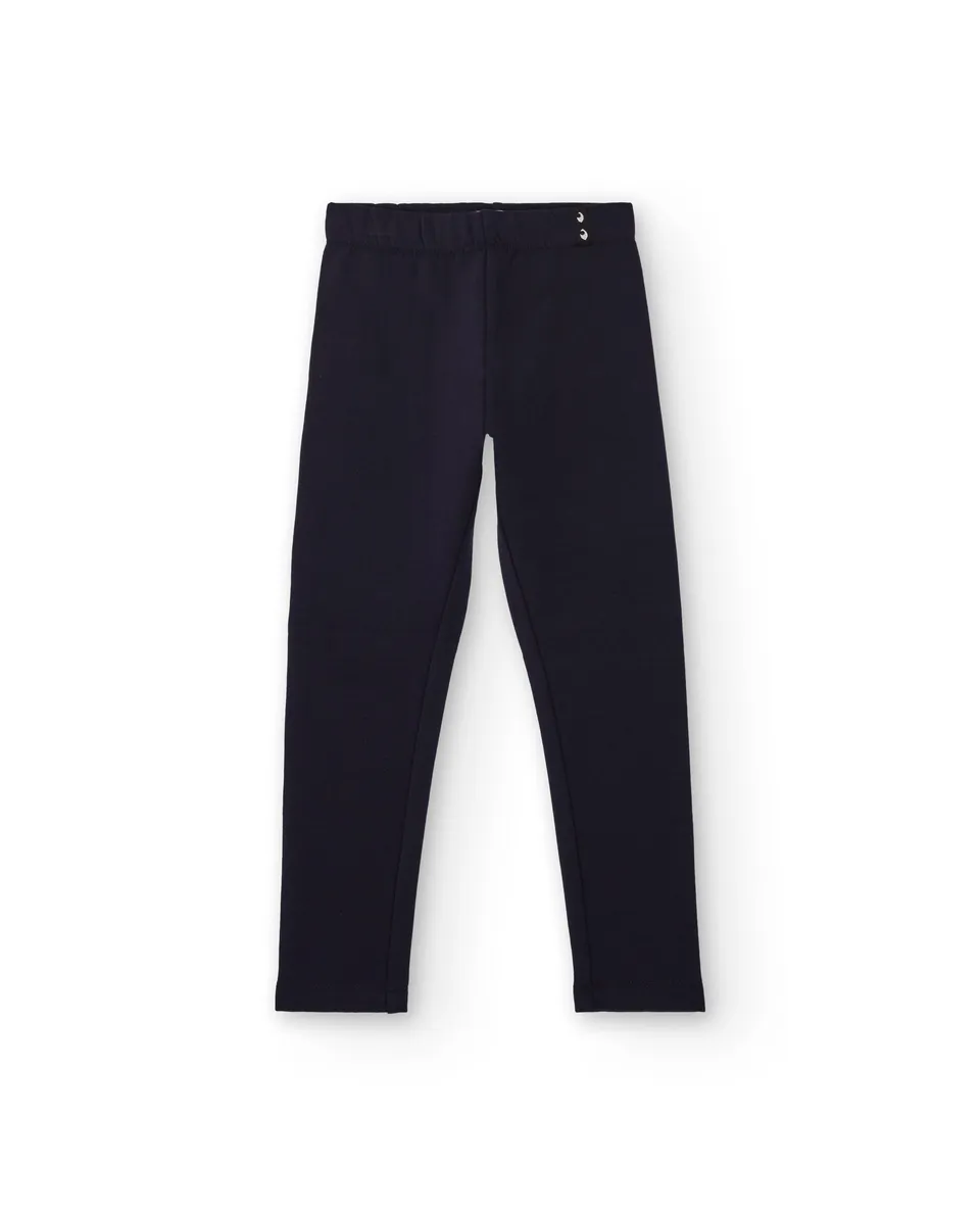 TucTuc Leggings bambina leggings navy blu marino elastico
