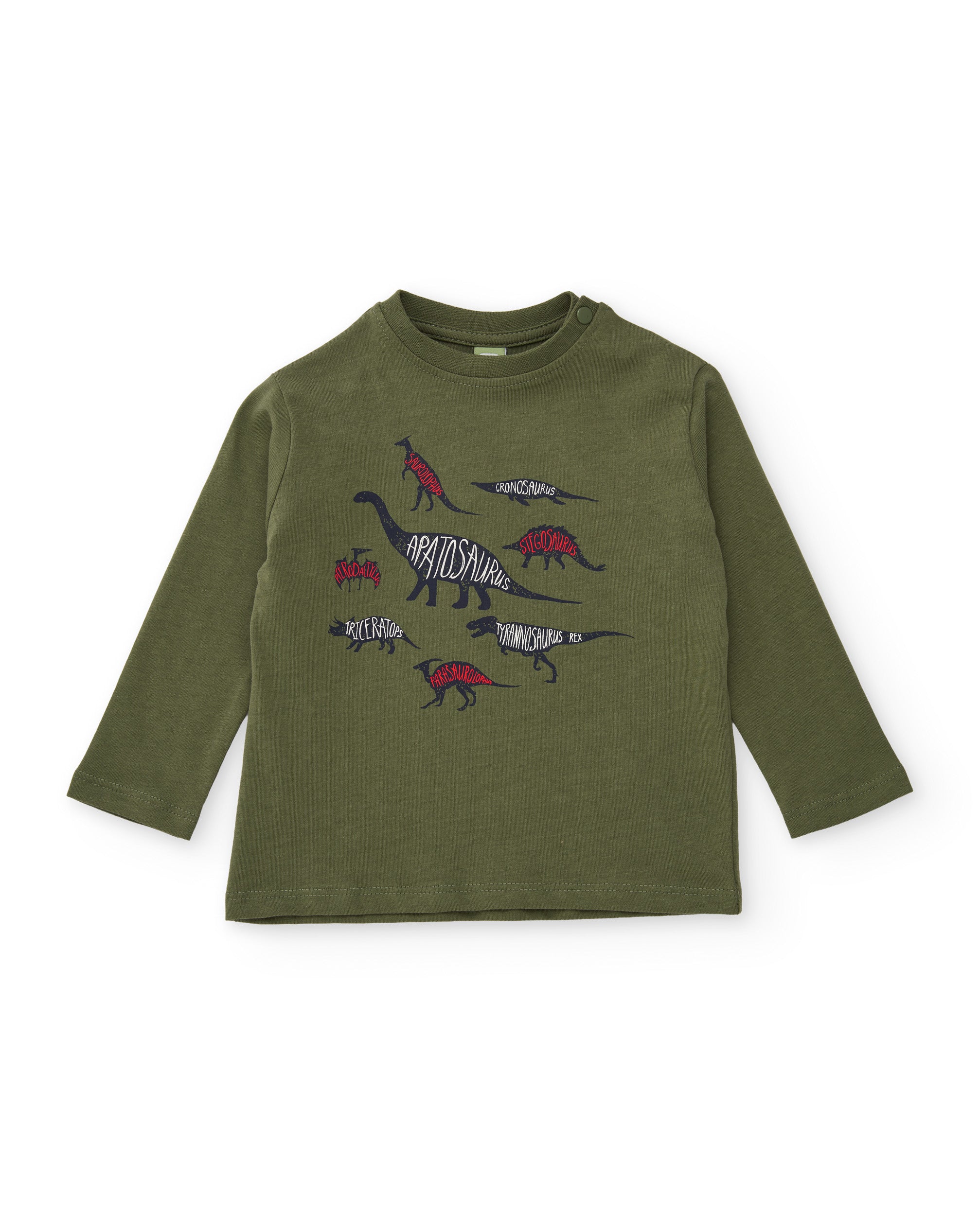 TucTuc Magliette maglia bambino dinosauri verde oliva