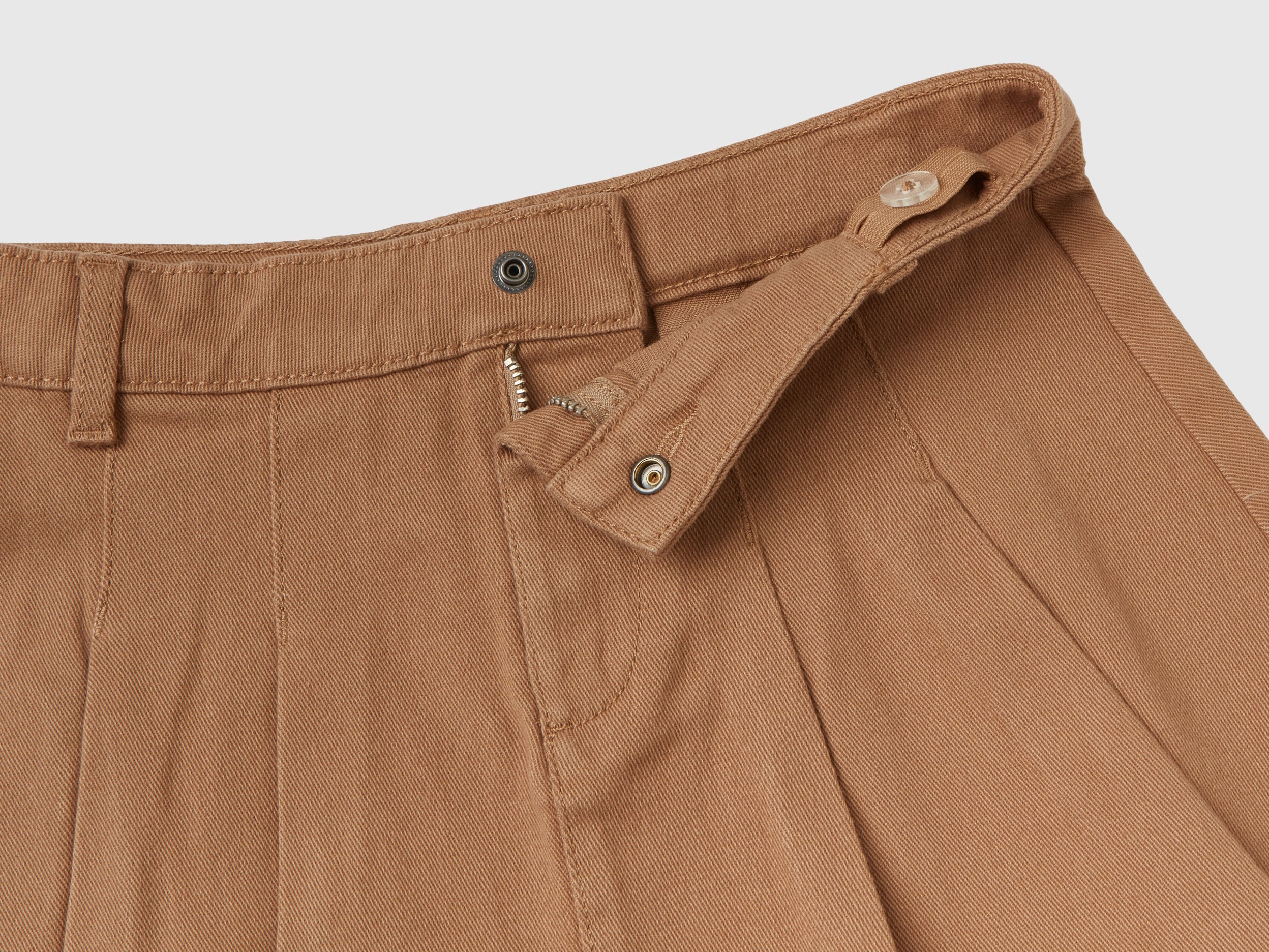 United Colors of Benetton Skirts Minigonna plissettata cotone elasticizzato