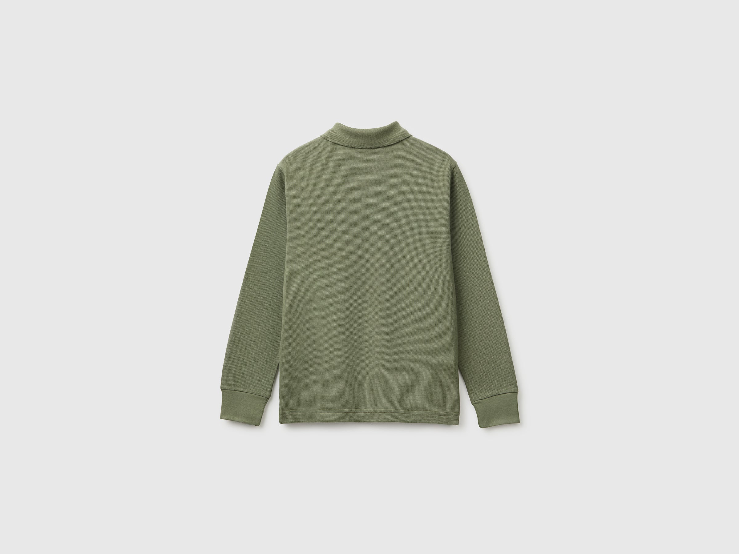 United Colors of Benetton Polo Manica Lunga Cotone Organico Slim