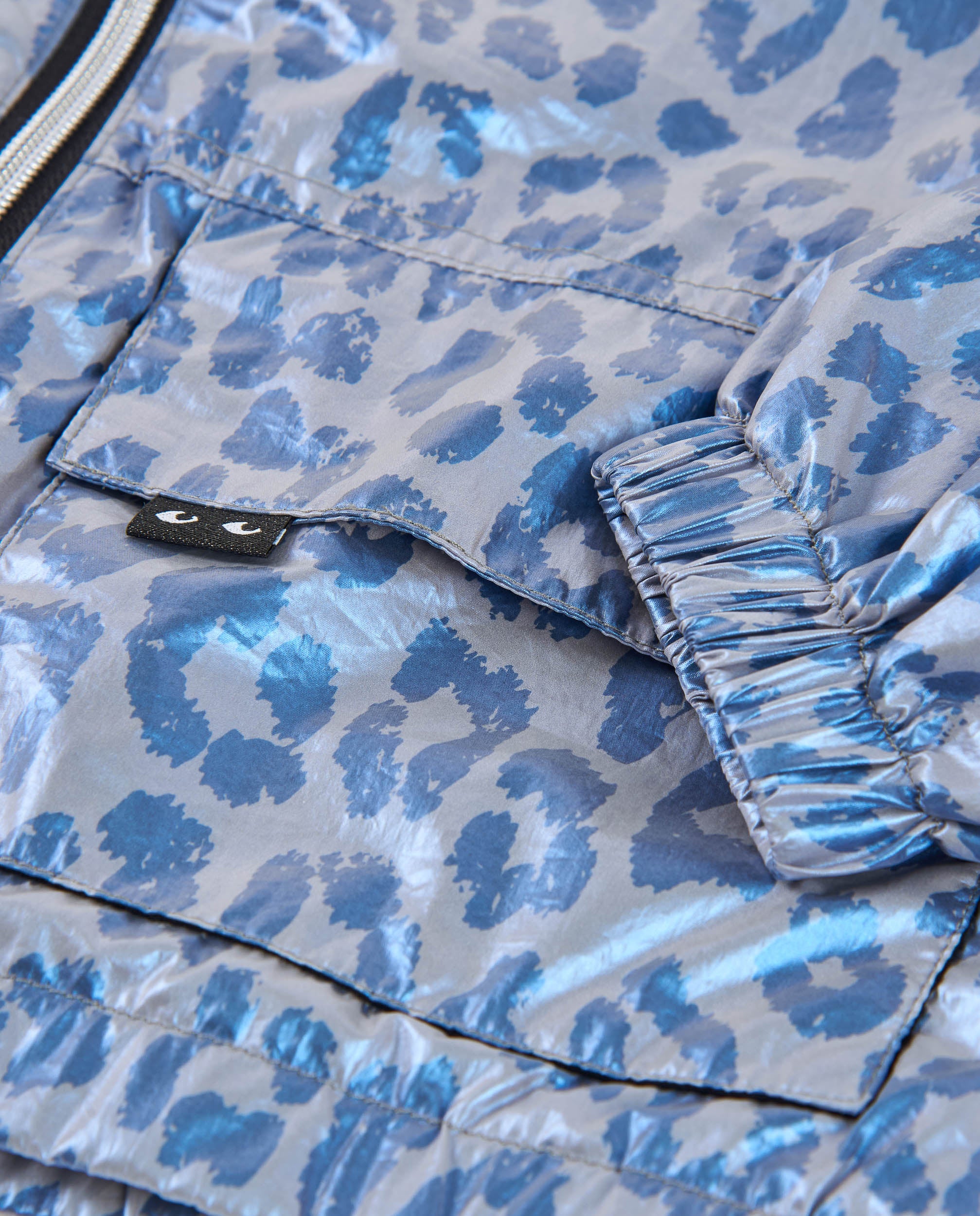 TucTuc Giacca animalier bambina lila zip leggera