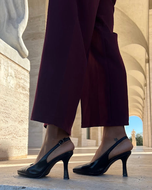Sottosopra GSHF681 Décolleté Plateau Ecopelle Nero 38