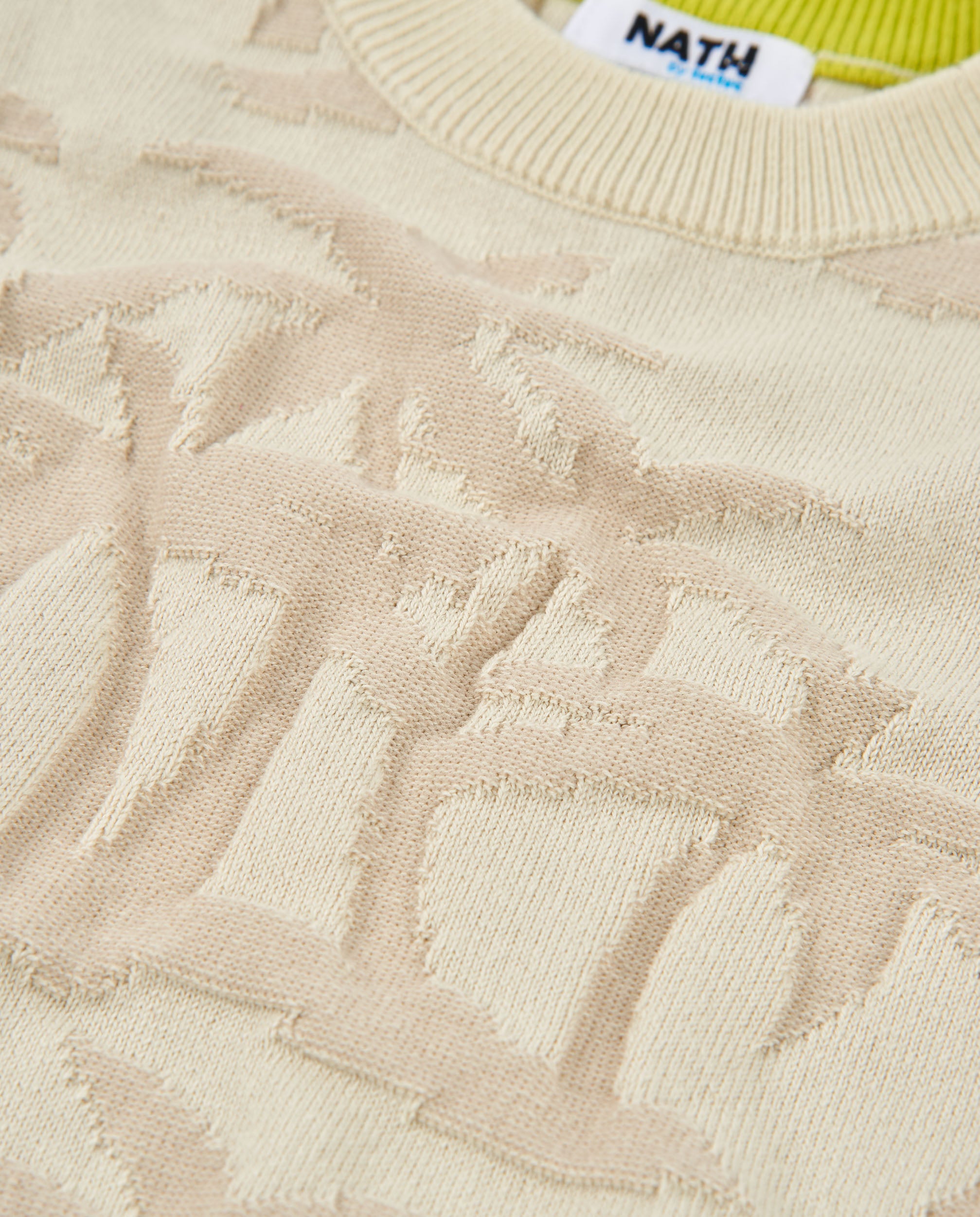 TucTuc Maglioni Maglione Bambino Beige Palme Rilievo