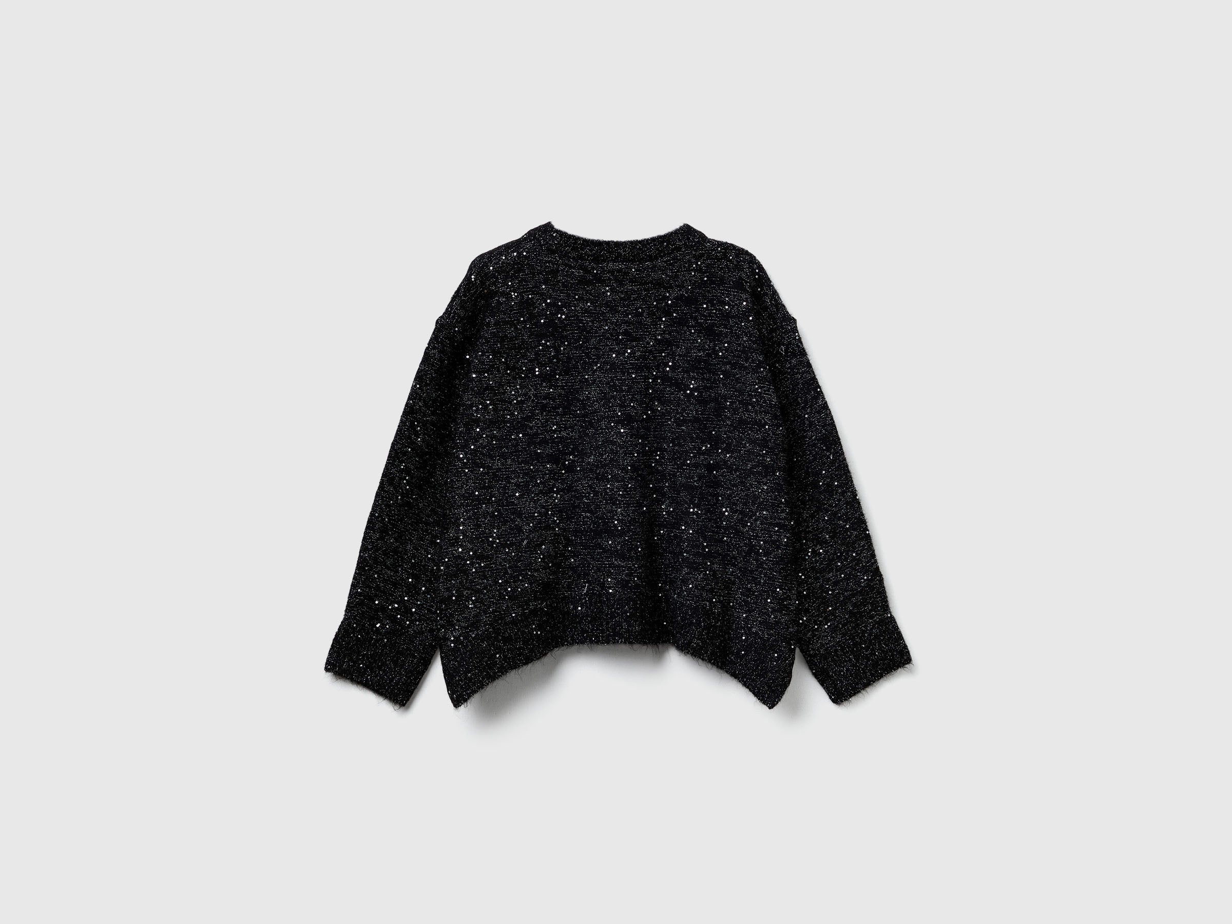 United Colors of Benetton Sweater maglione lana lurex girocollo