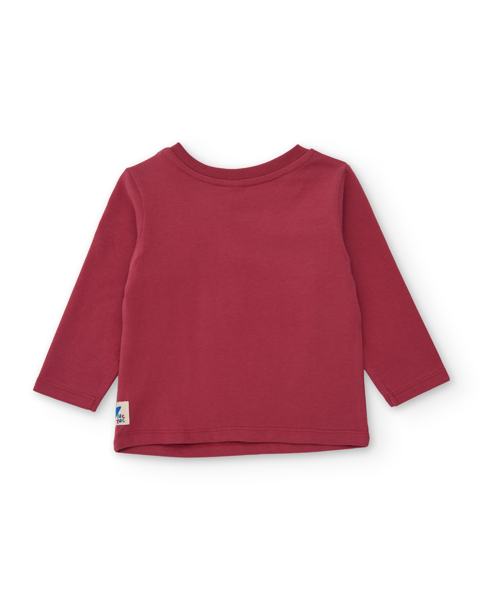 TucTuc Magliette Maglia Bimbo Cotone Bordeaux Maniche Lunghe 6M
