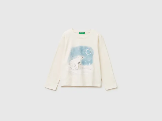 United Colors of Benetton T-Shirts t-shirt cotone bio stampa