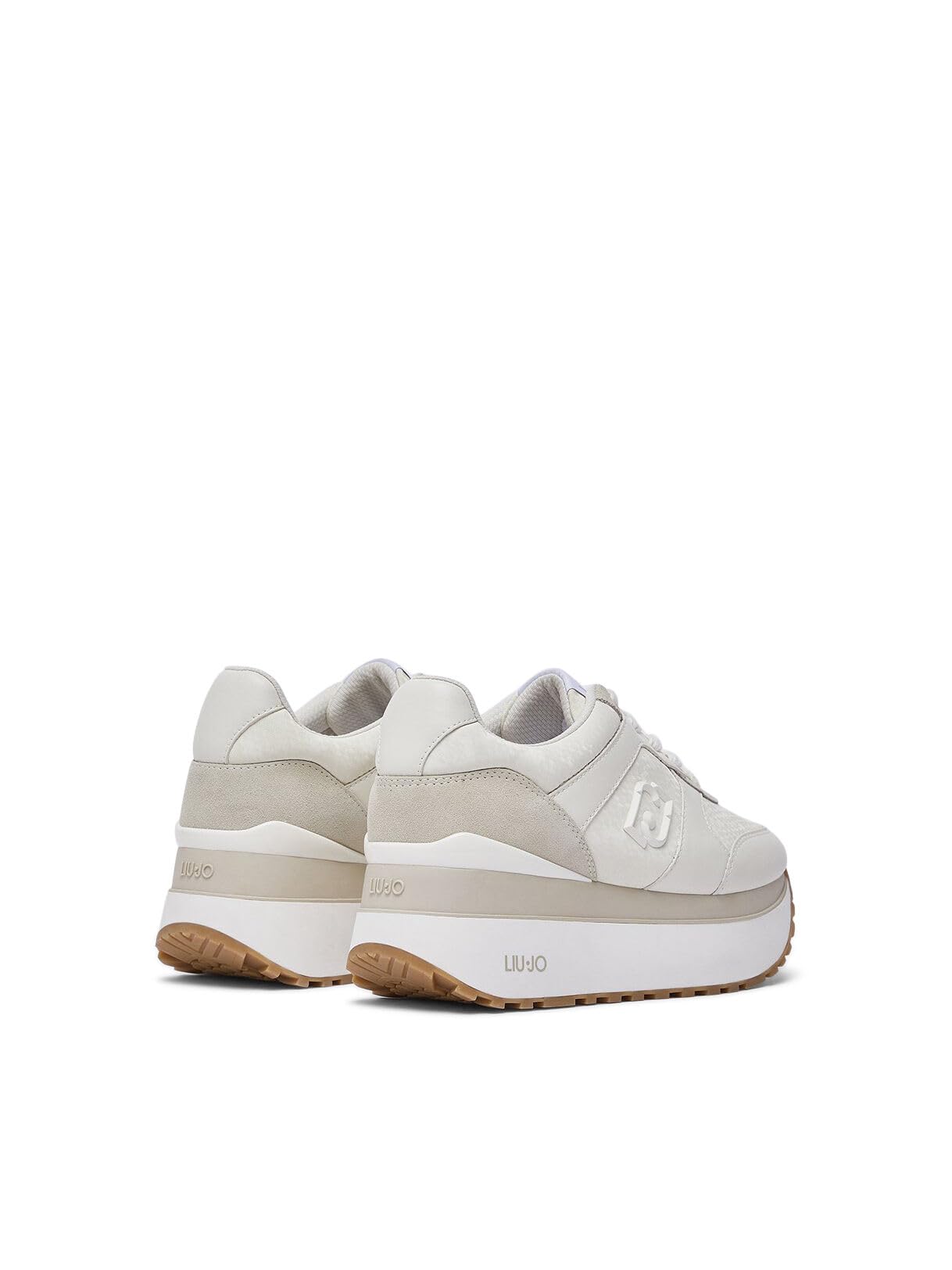 Liu Jo Sneakers Platform Bianche Effetto Pitone 40