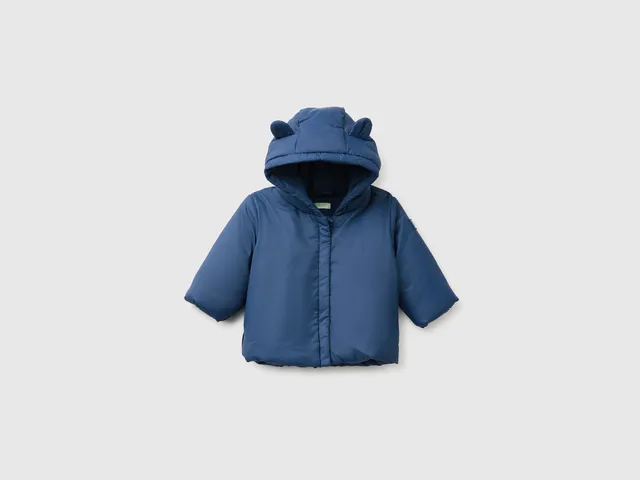 United Colors of Benetton Giacca neonato cappuccio pile taglie 56-82