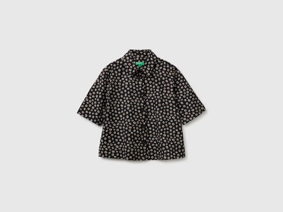 United Colors of Benetton camicia fantasia M puro cotone