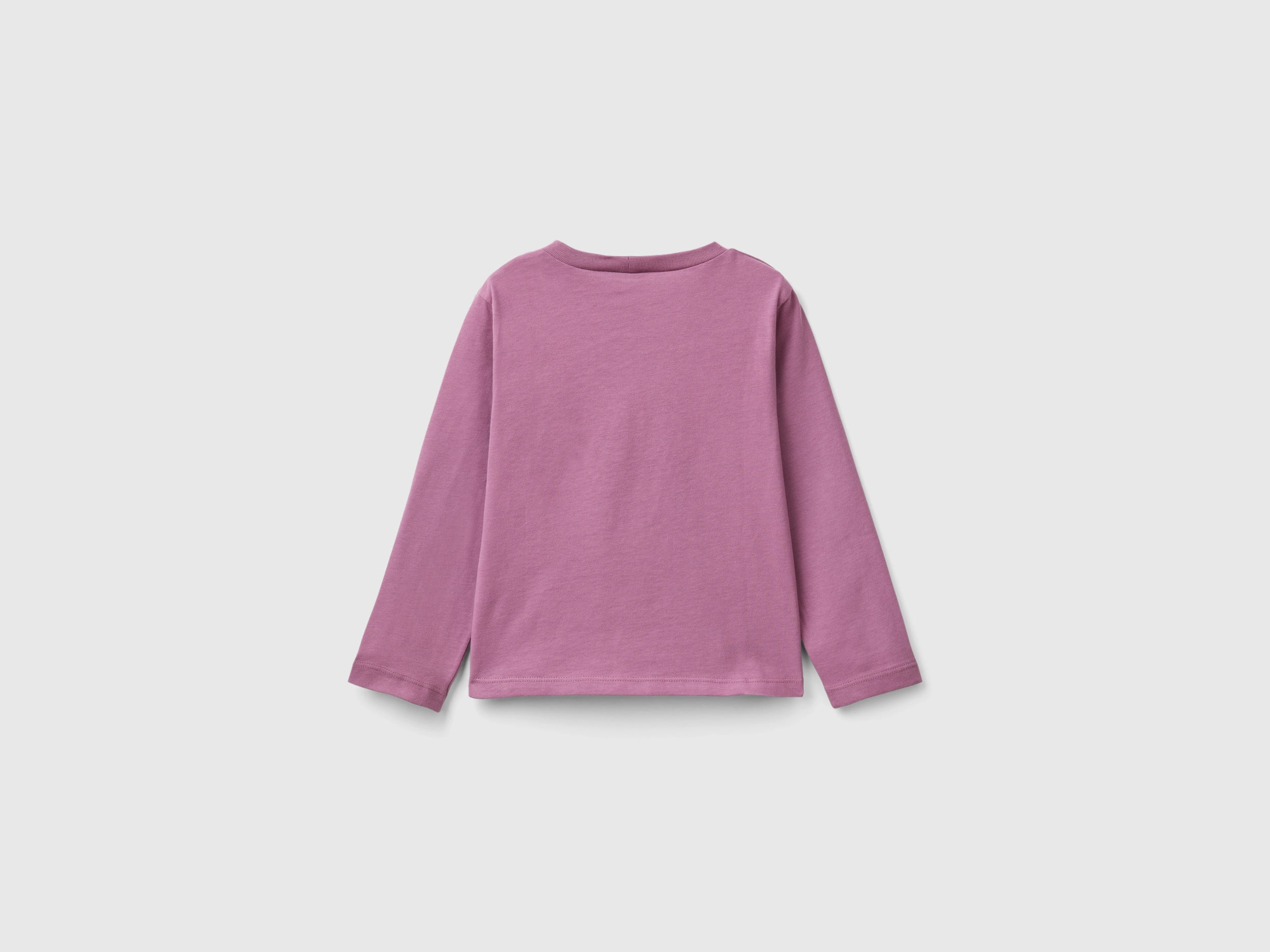 United Colors of Benetton T-shirt glittery print maglietta bimba cotone bio