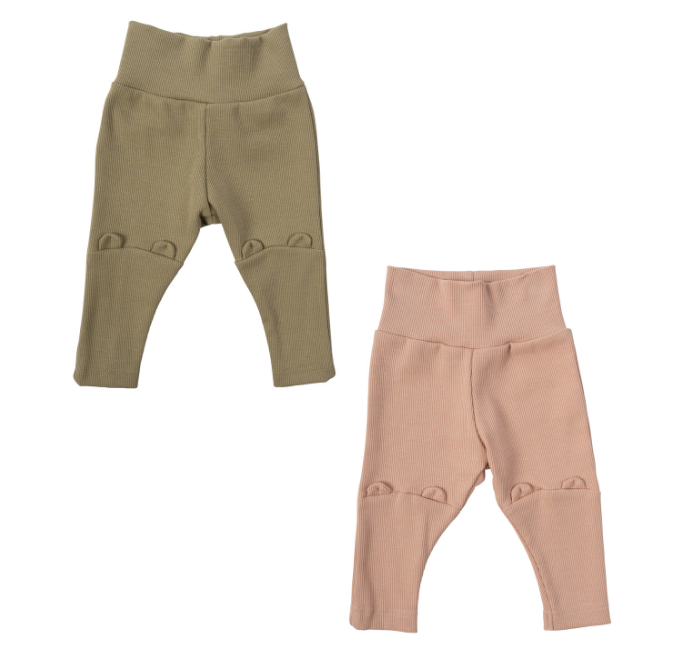 Woolly Organic Baby Leggings orecchie teddy leggings cotone bio