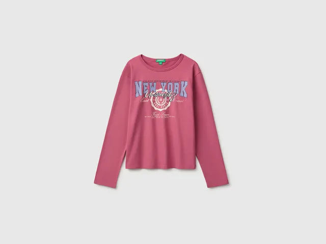 United Colors of Benetton T-Shirt Cotone Bio Stampa Taglia S
