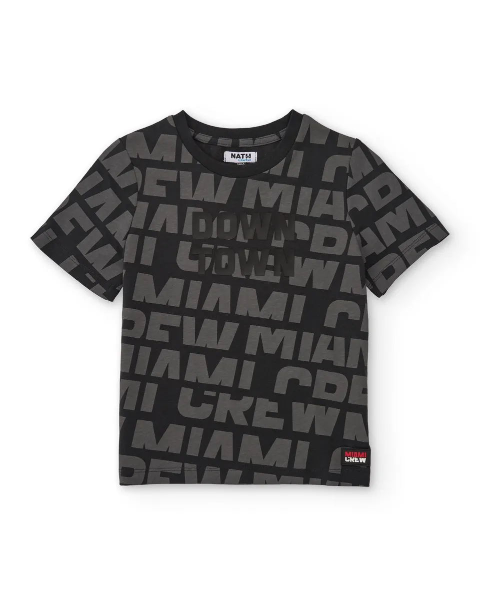 TucTuc Magliette T-shirt Downtown Nera 4-16 Anni