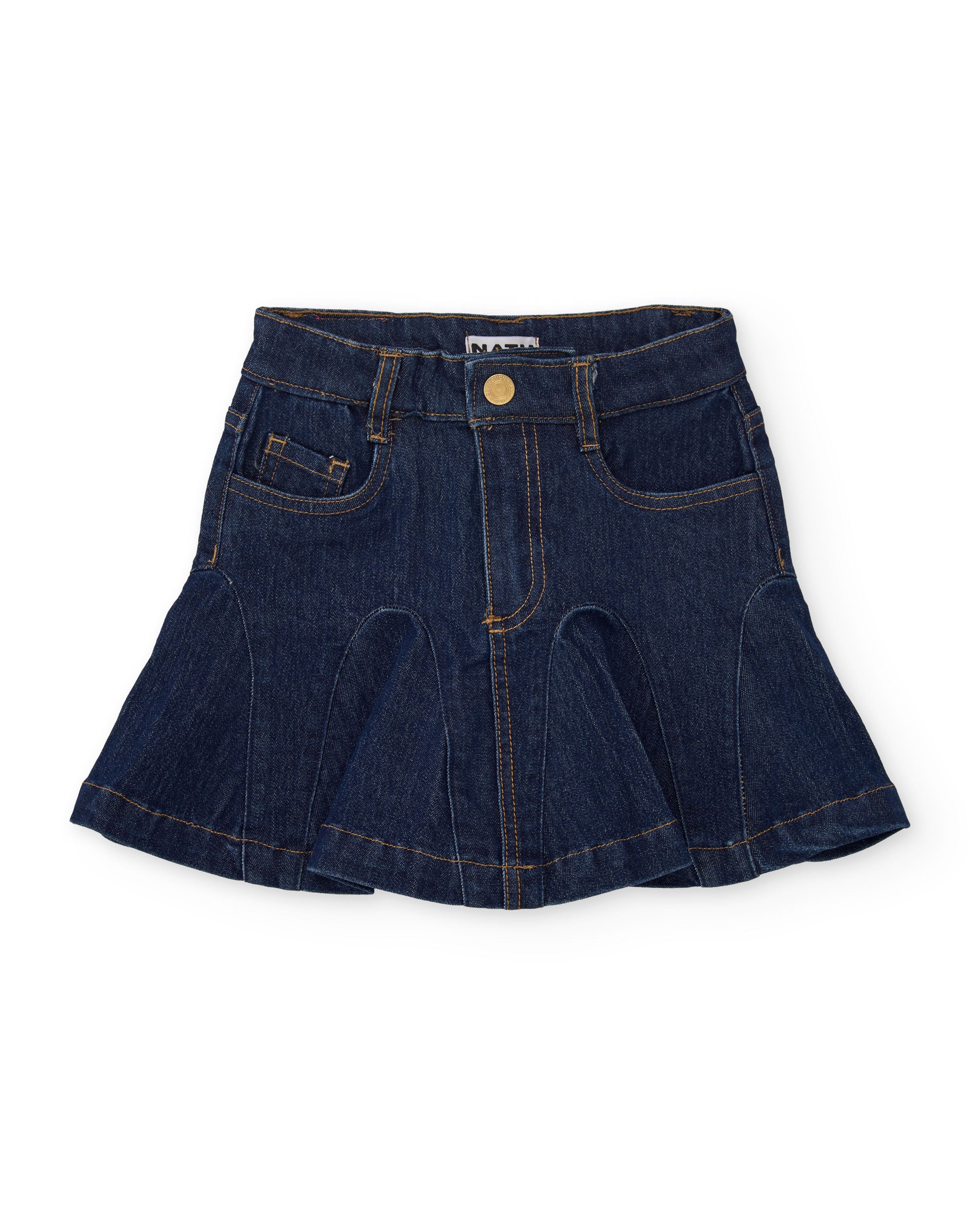 TucTuc Gonne Gonna Bambina Denim Blu Svasata Cotone
