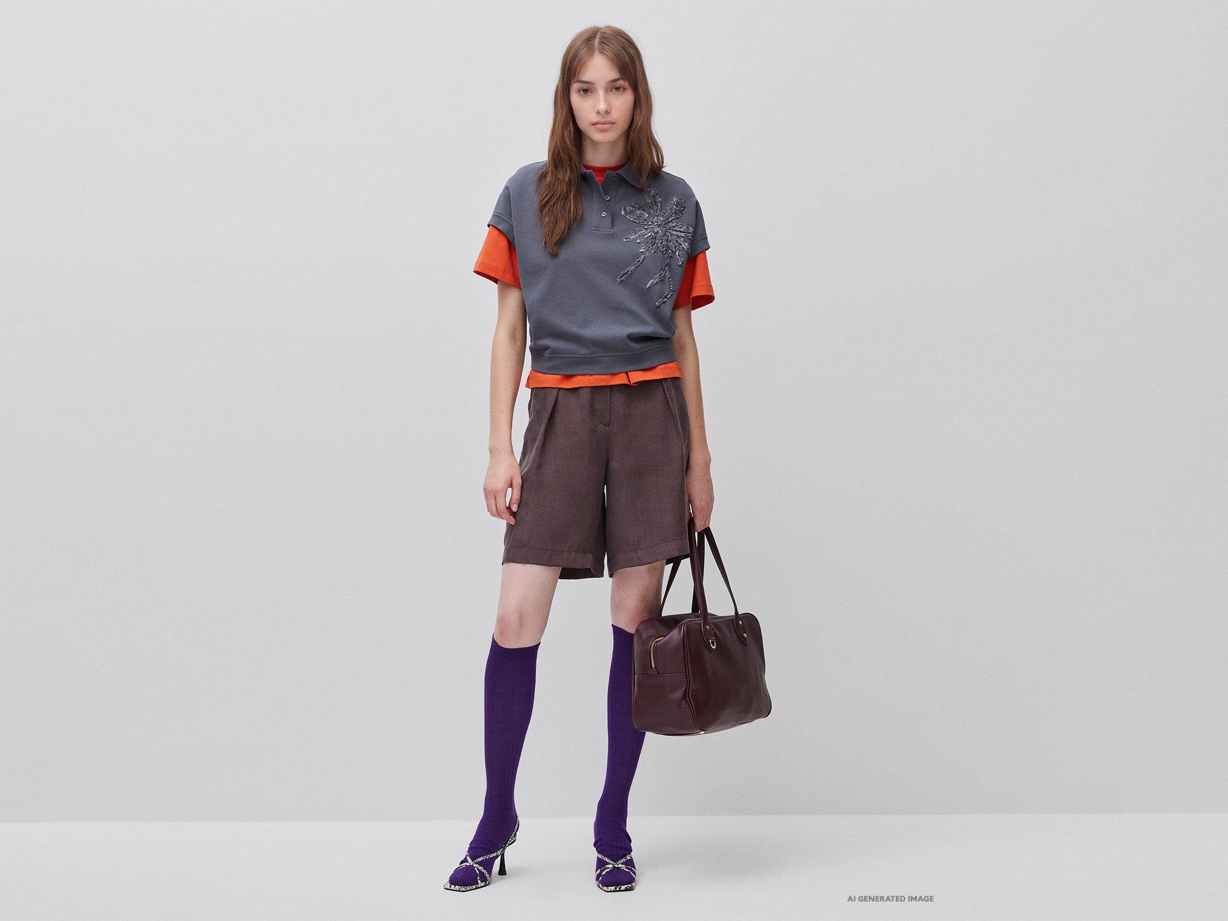 United Colors of Benetton Bermuda shorts lyocell 38 pieghe