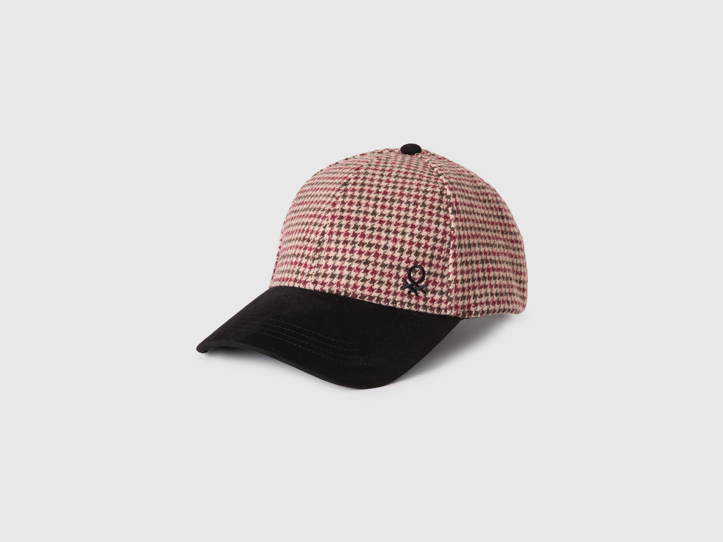 United Colors of Benetton Cappellino Baseball Pied-de-Poule OS