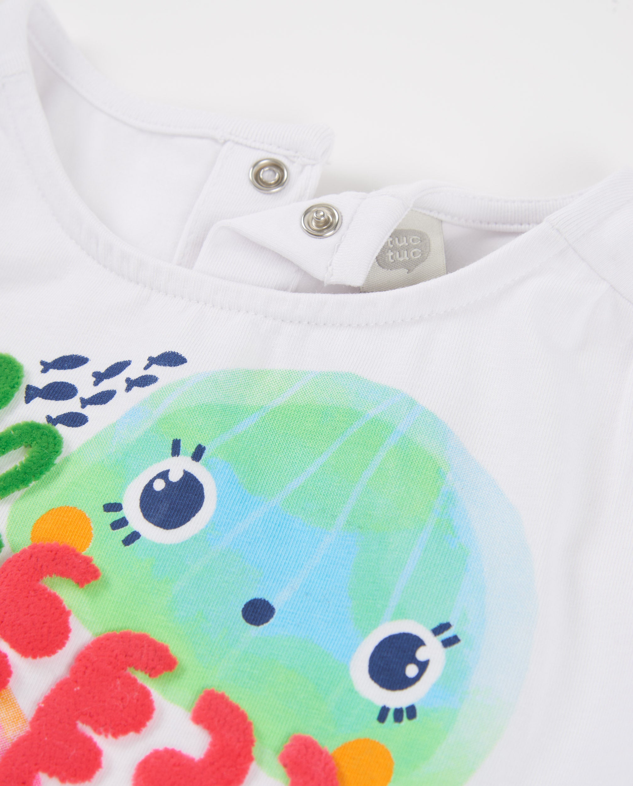 TucTuc Magliette T-shirt bambina bianco stampa meduse