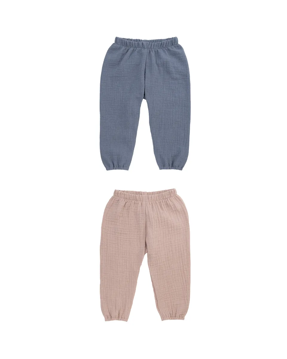 Woolly Organic Trousers pantaloni mussola cotone bio SS27