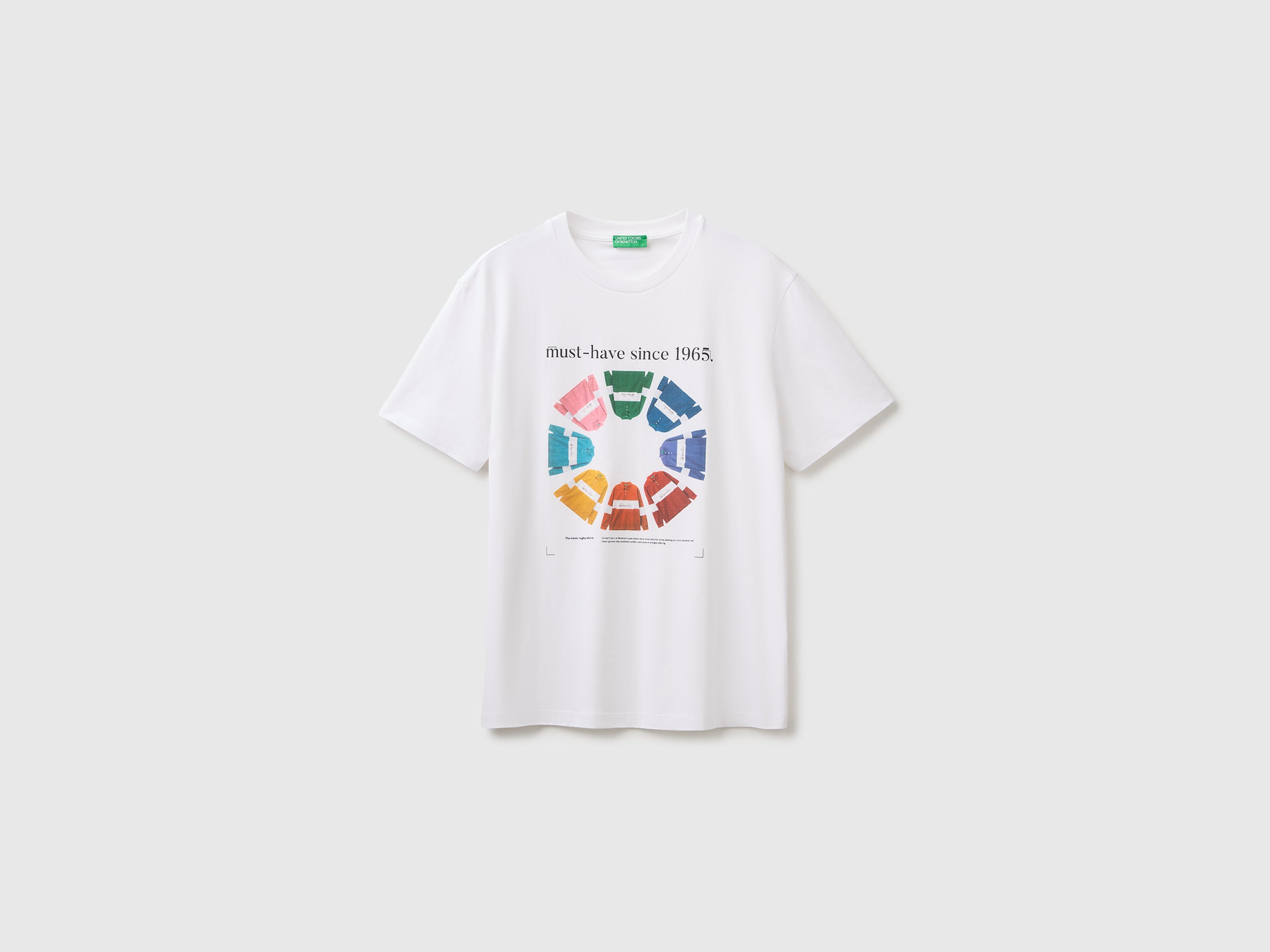 United Colors of Benetton T-Shirt Logo Cotone Bio Regular