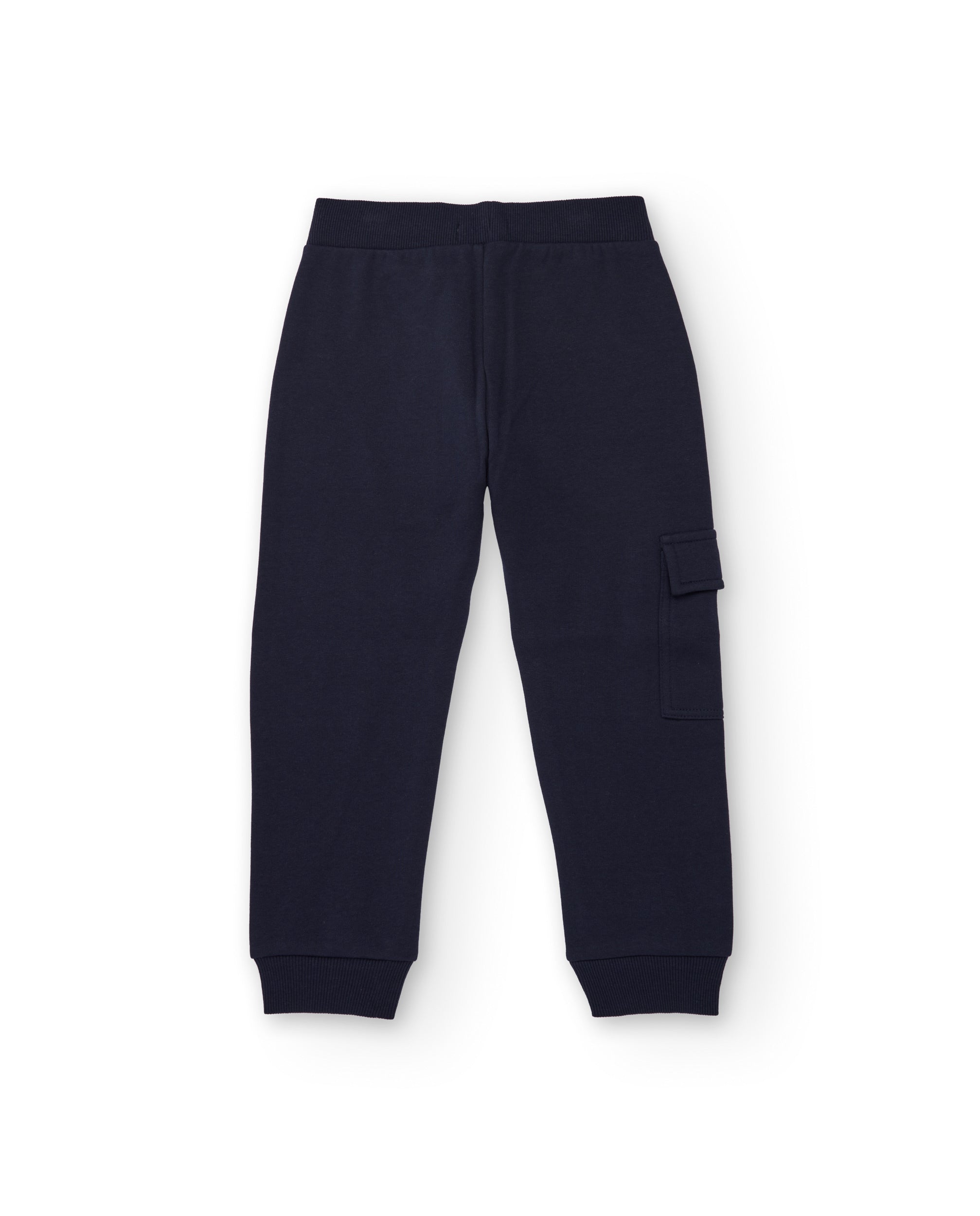 TucTuc Pantaloni Jogger Bambino Nero Tasca Laterale Cotone