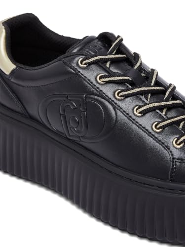 Liu Jo Sneakers Platform Pelle Donna Nero 38 EU