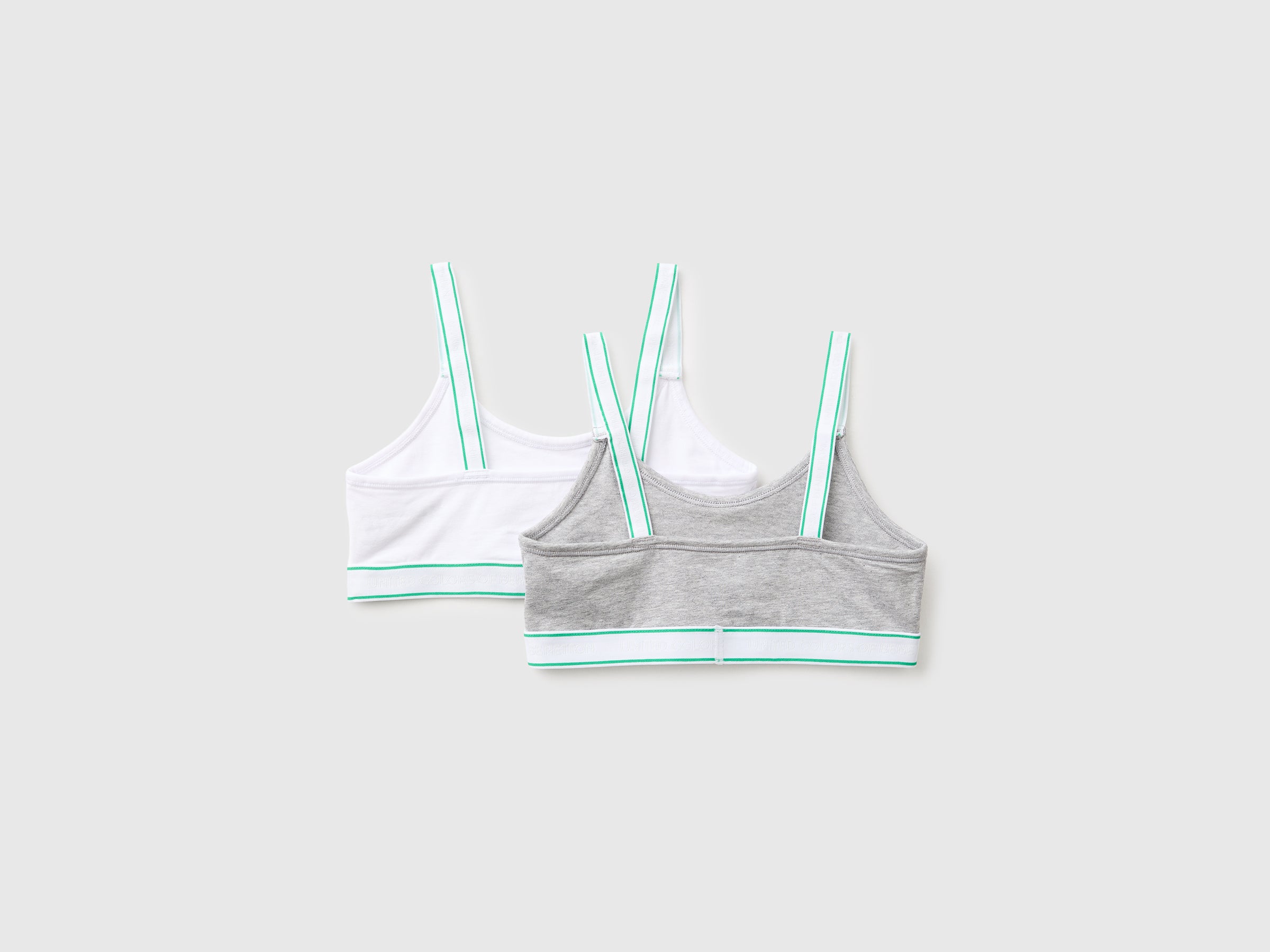 United Colors of Benetton set 2 brassiere cotone logo bambina
