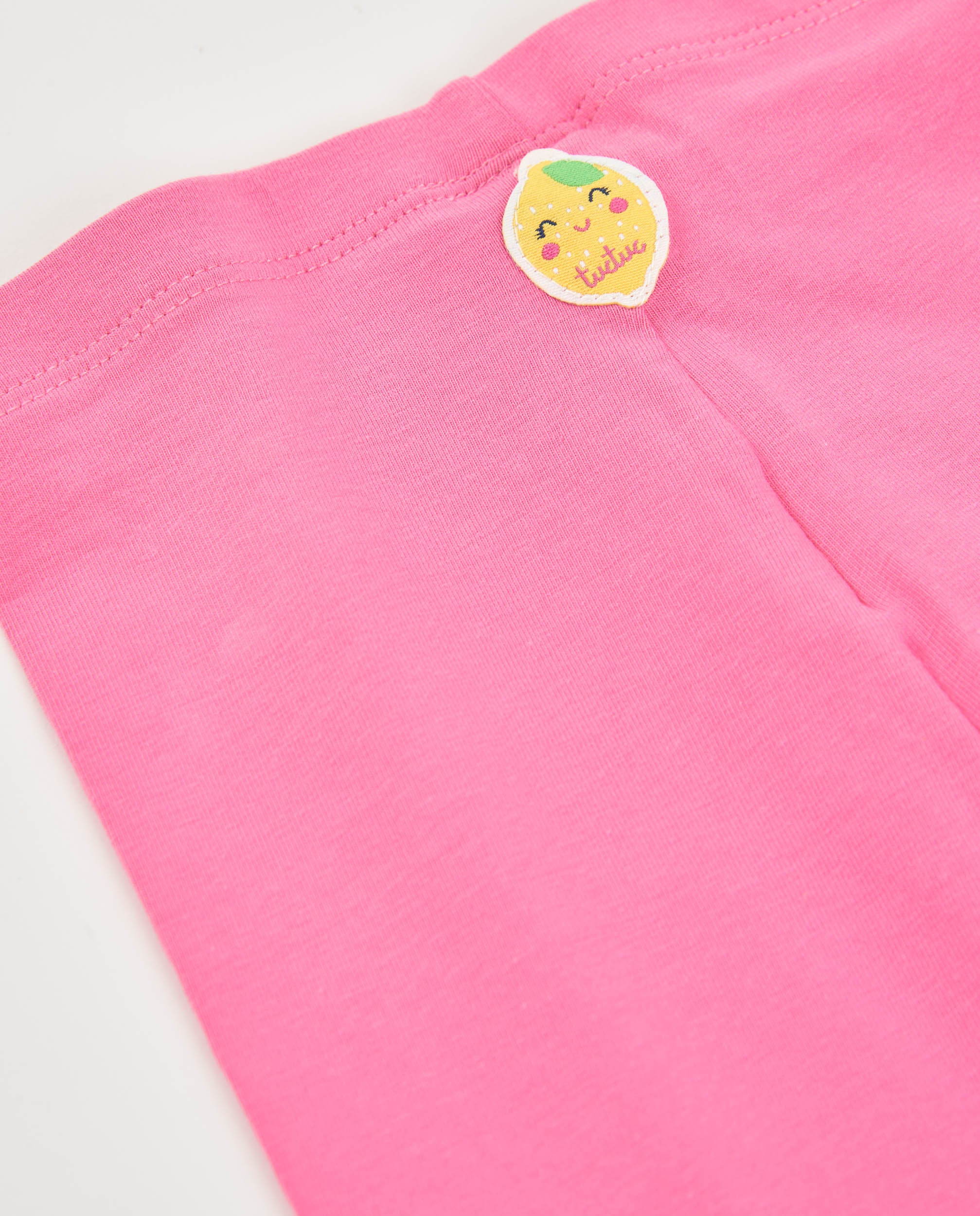 TucTuc Leggings bambina rosa maglia elastica