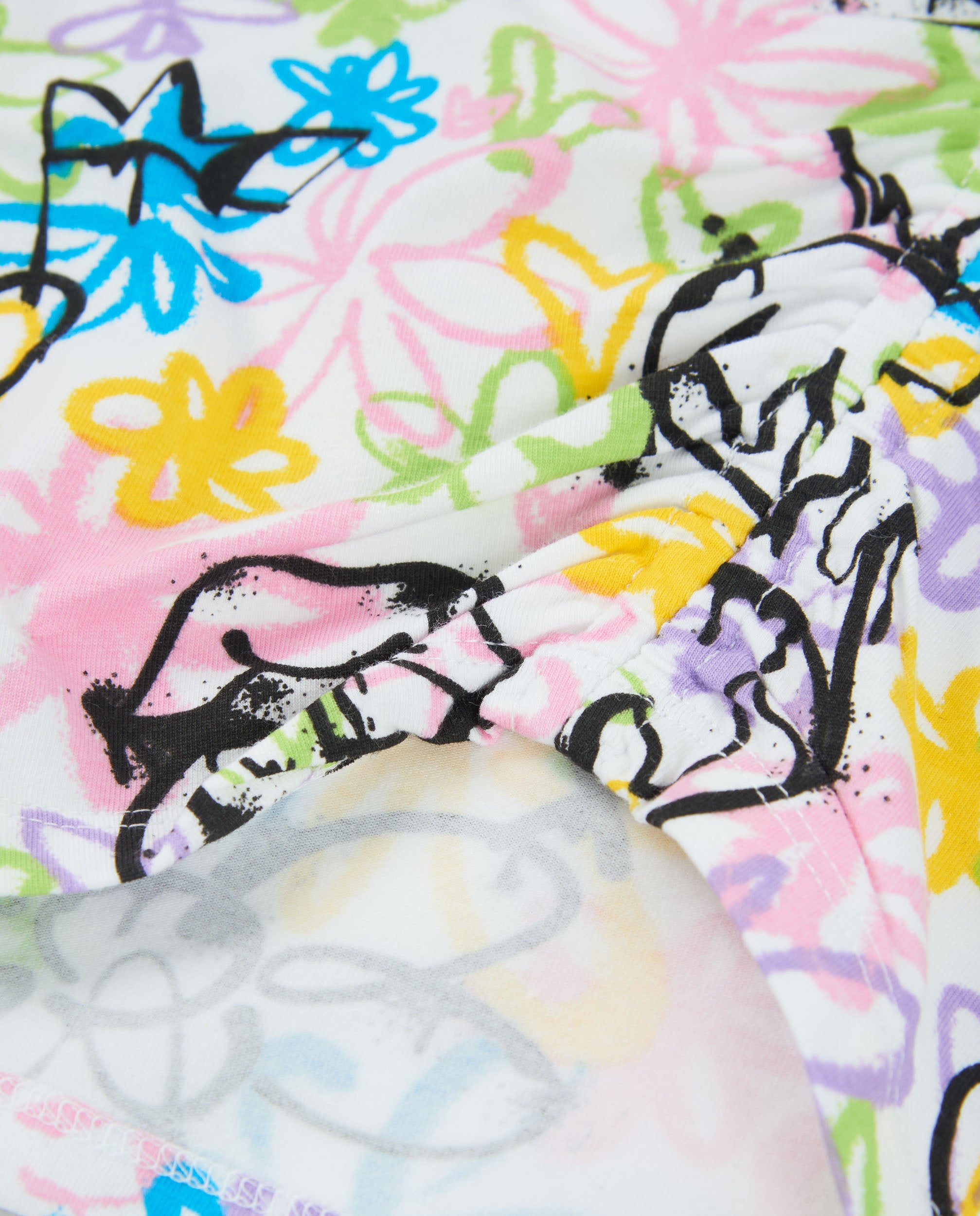 TucTuc Magliette T-Shirt Bambina Bianco Graffiti