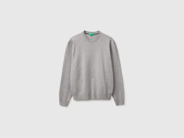 United Colors of Benetton Sweaters maglione viscosa Ecovero girocollo taglia S