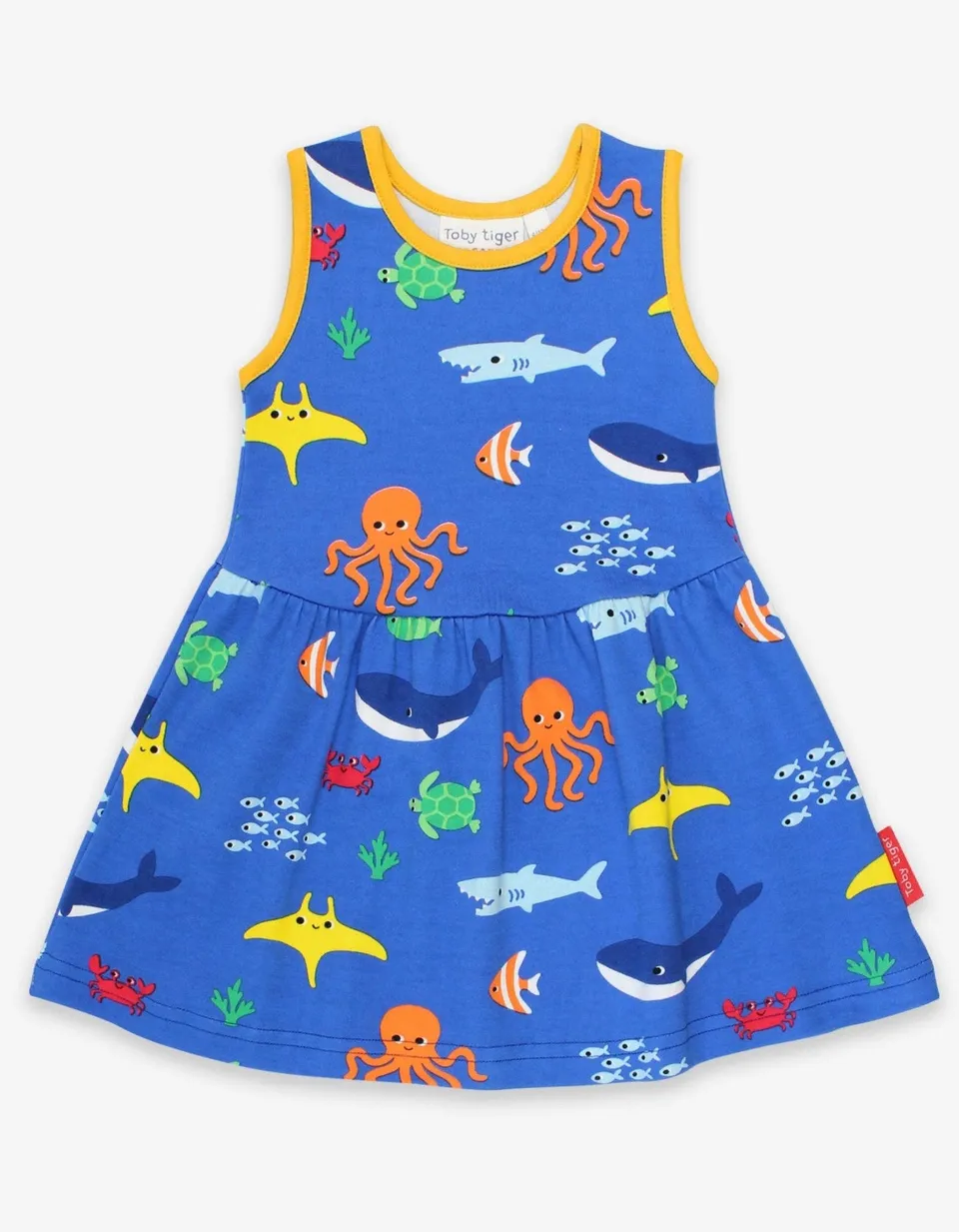 Toby Tiger Abito Animali Marini cotone bio bambina