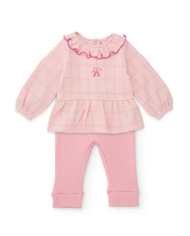 TucTuc Completi Blusa Volant Leggings Rosa 0-1M Maglia